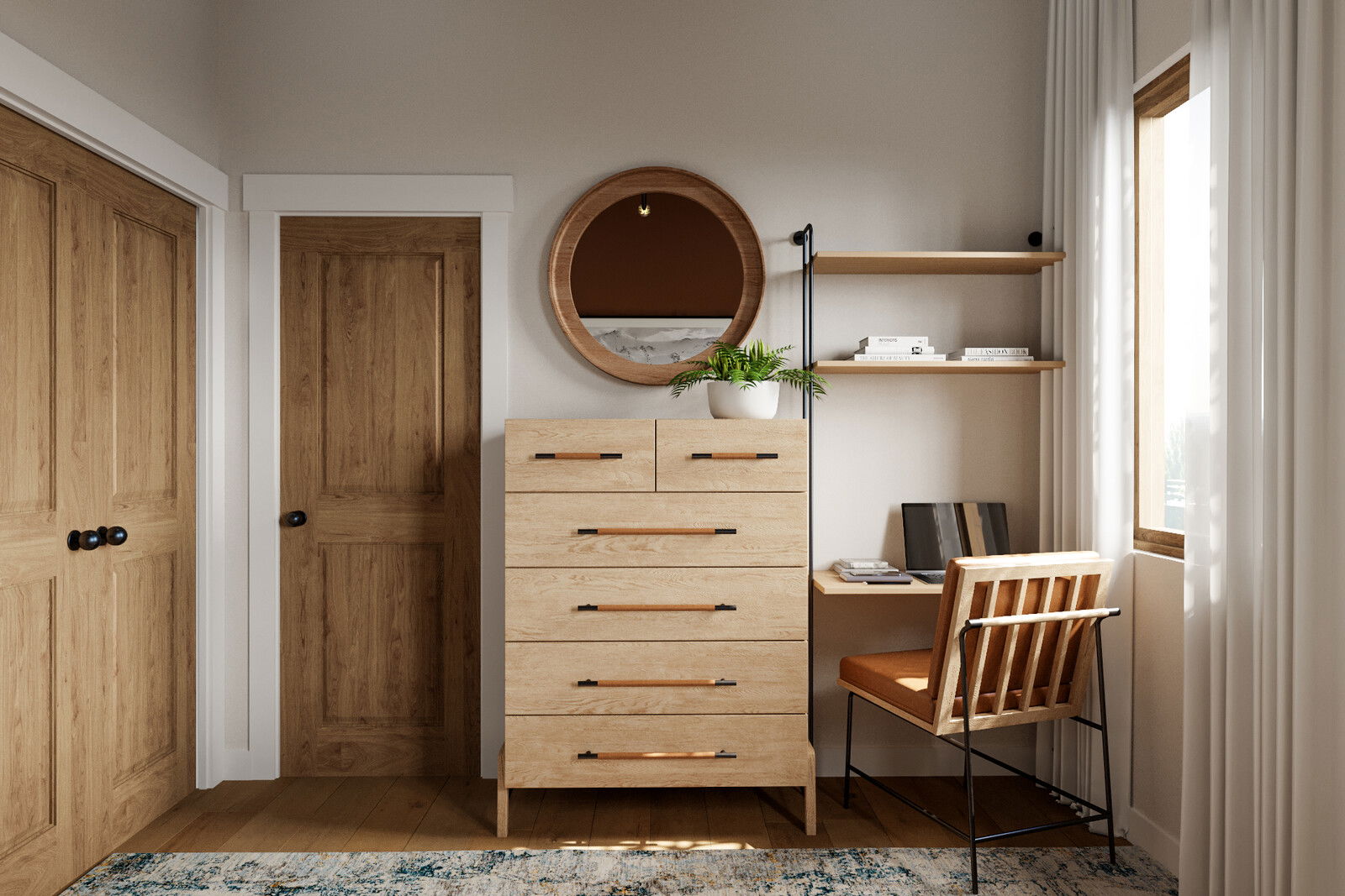 Online Designer Bedroom 3D Model 3