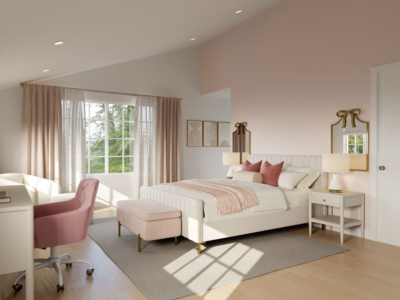 Online Designer Bedroom 3D Model 2