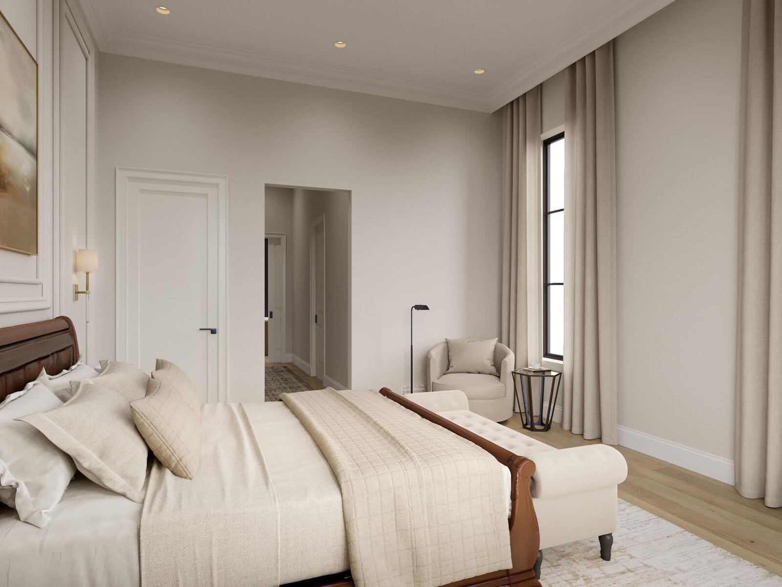 Online Designer Bedroom 3D Model 3