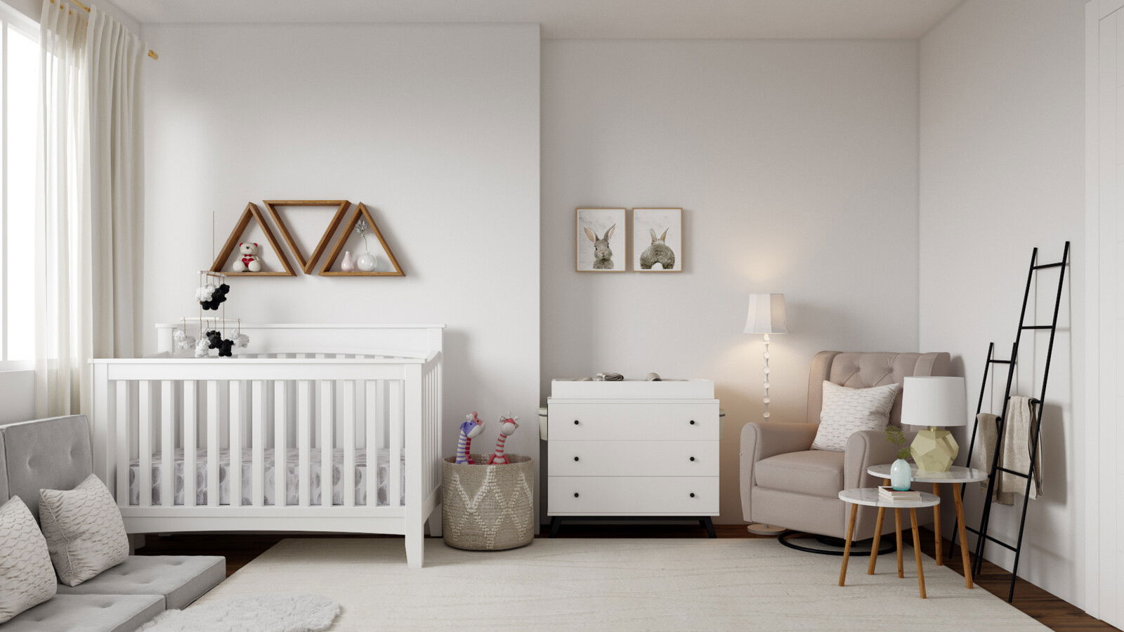 Soft- Themed Nursery with Neutral Tones