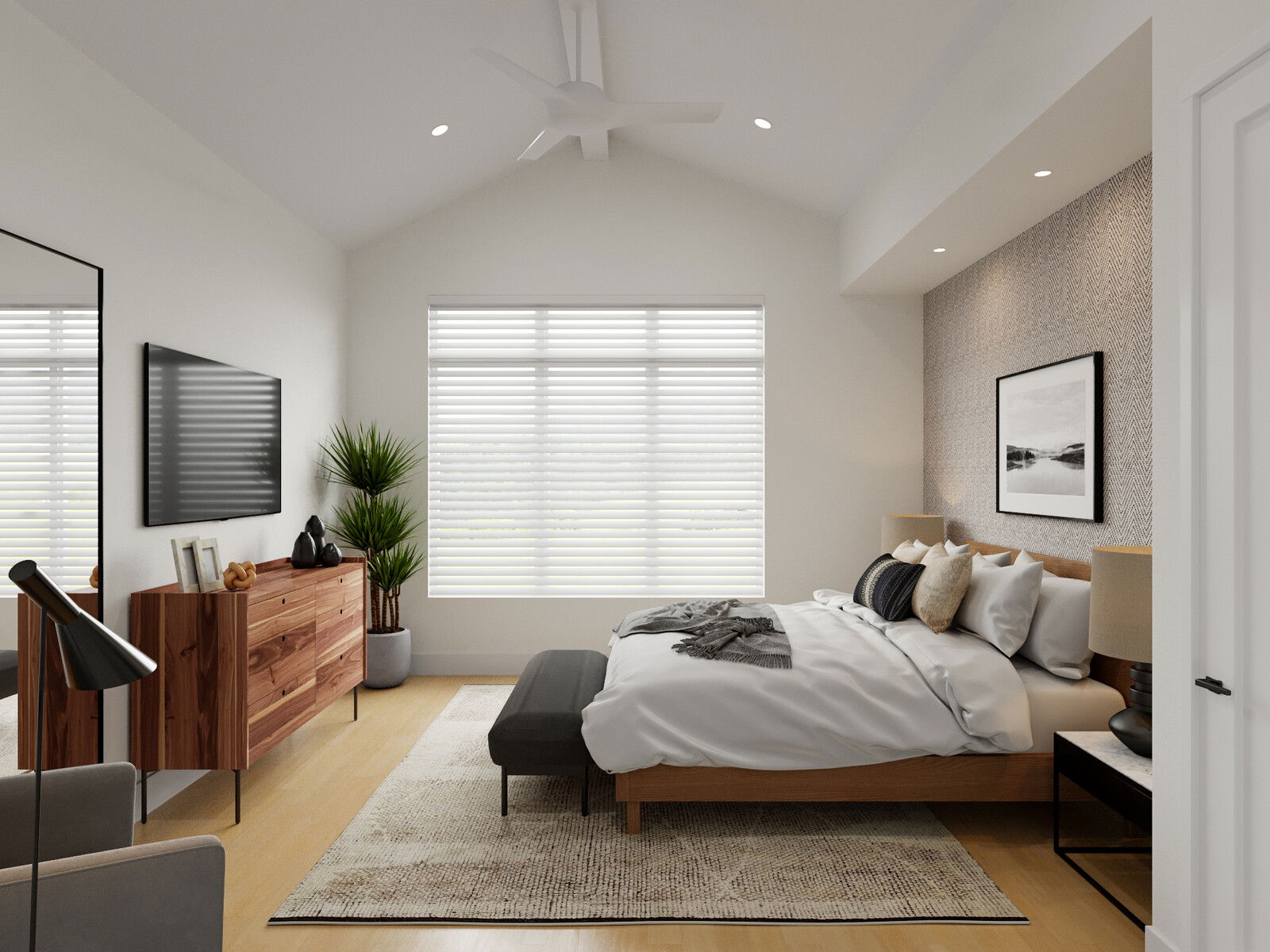 Online Designer Bedroom 3D Model 1