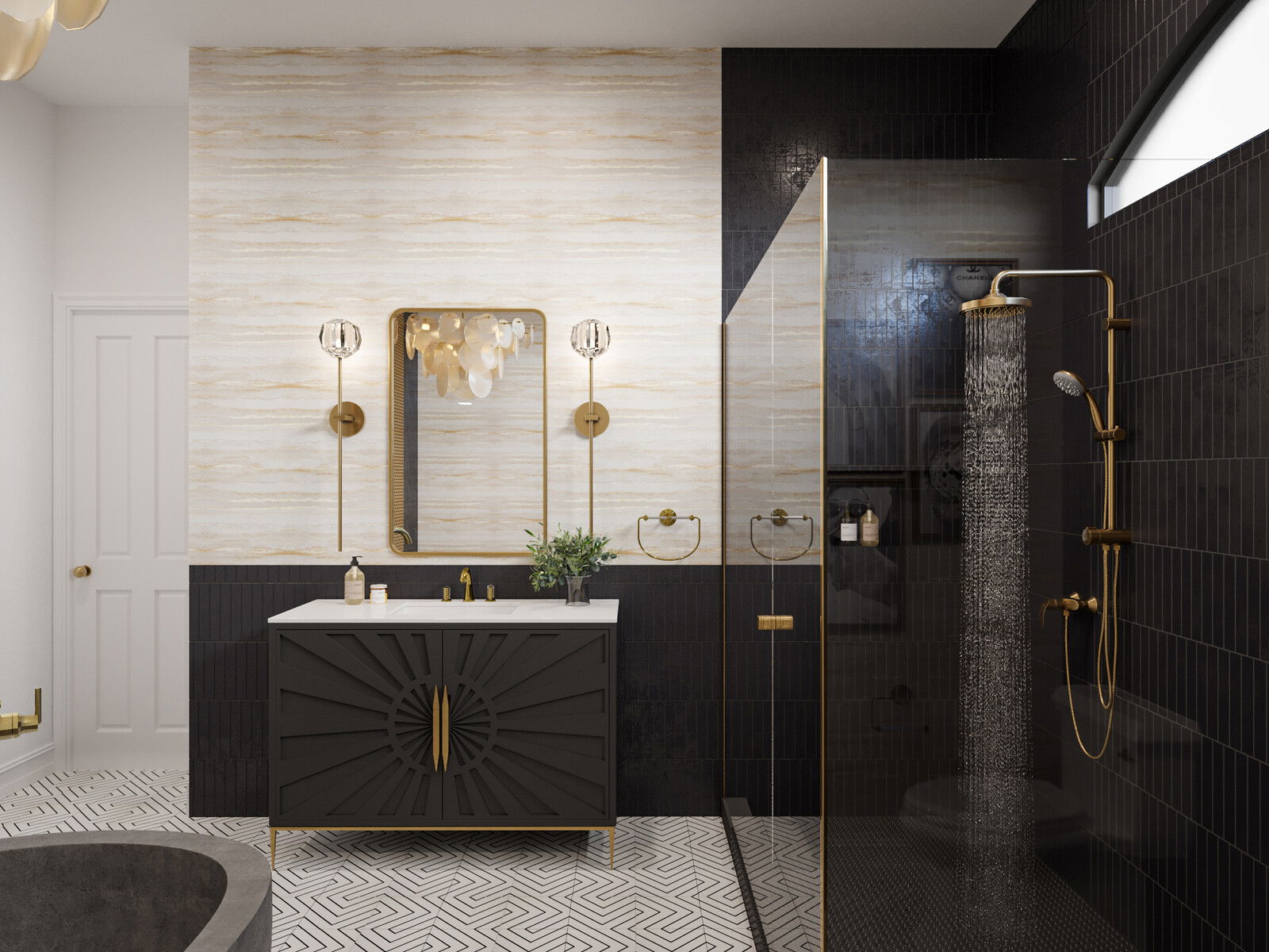 Online Designer Bathroom 3D Model 1