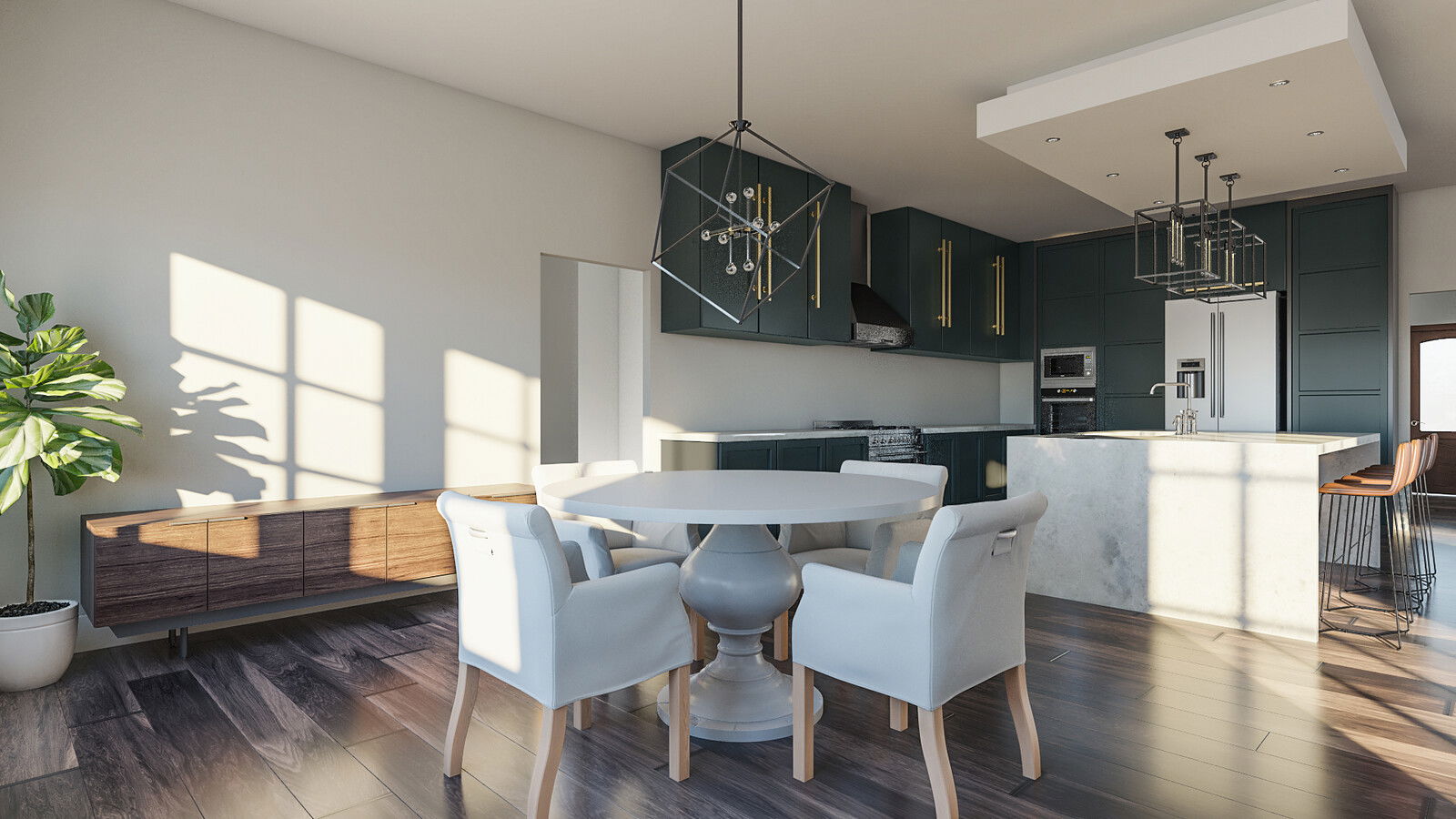 Modelo 3D de Cocina de Diseñador en Línea 2