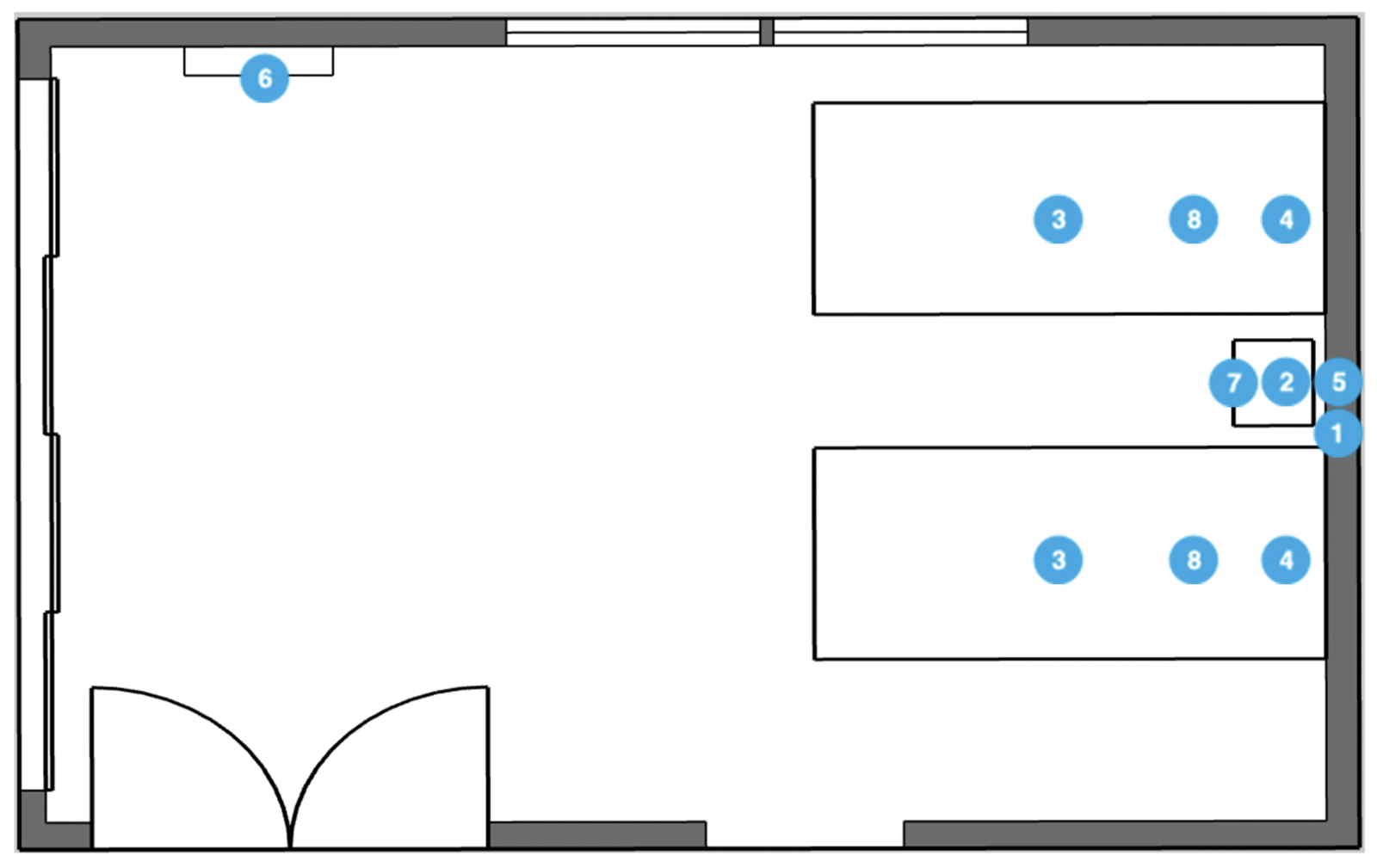 Online Designer Dining Room Floorplan