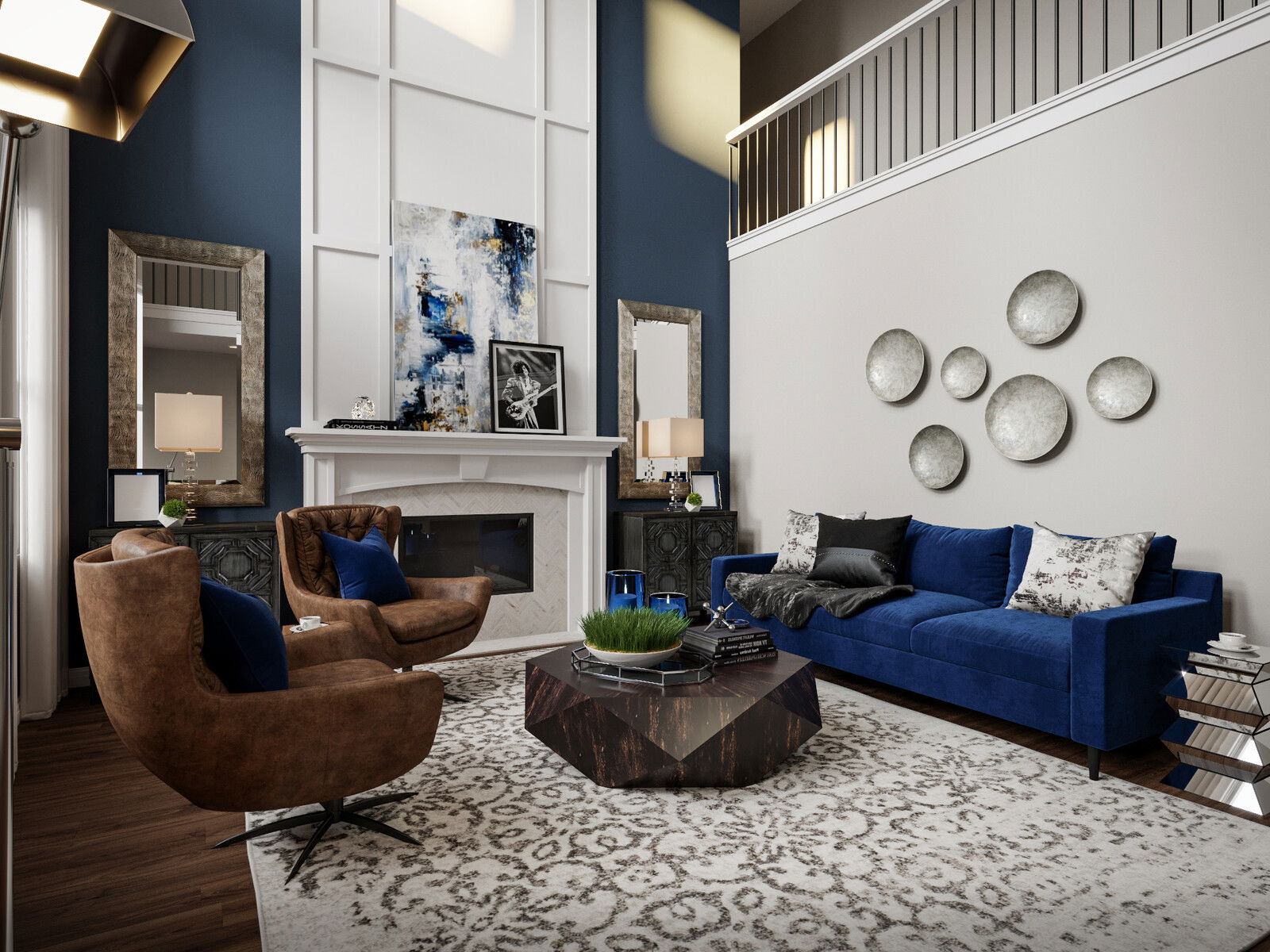 Online Designer Living Room 3D Model 2