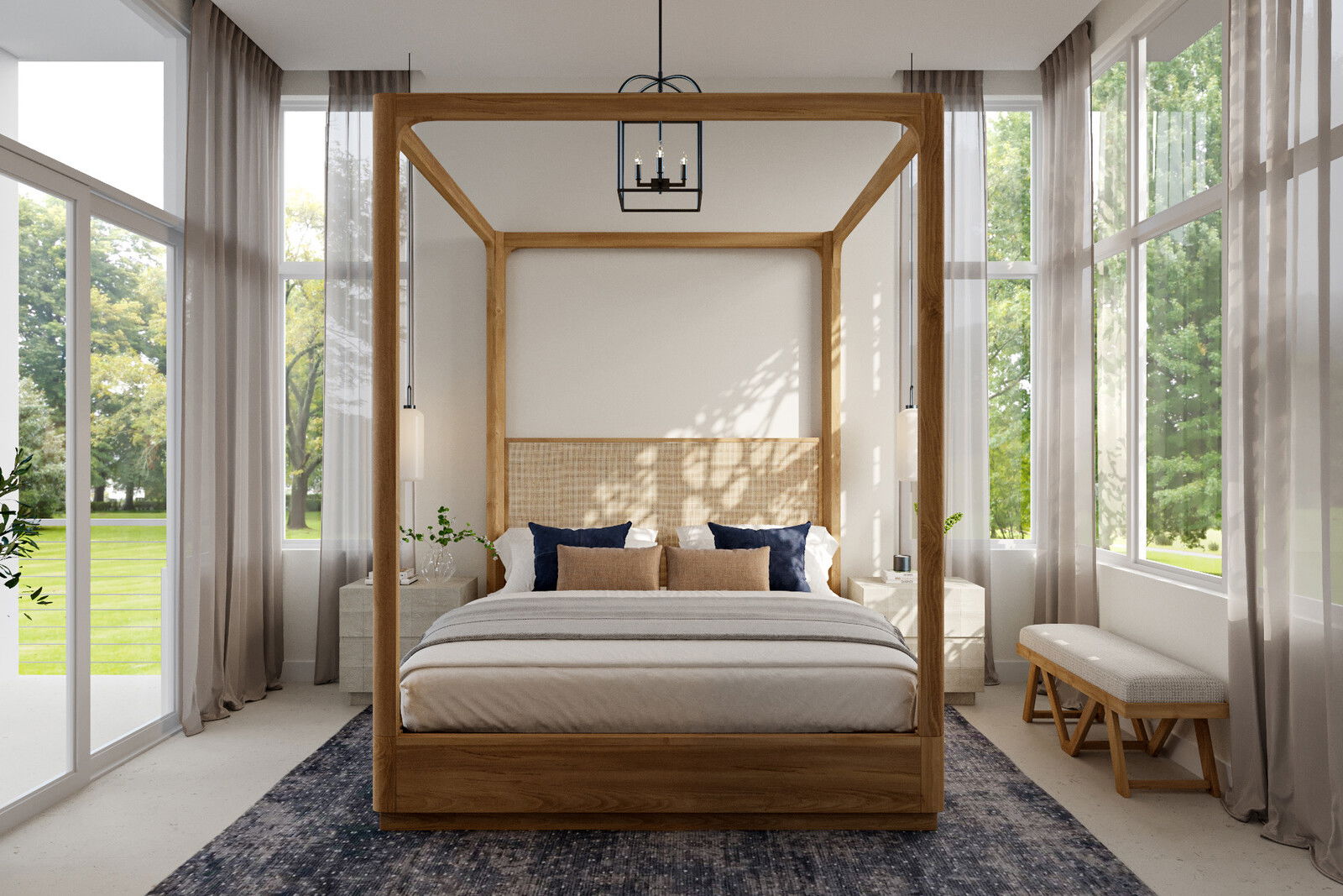 Online Designer Bedroom 3D Model 2
