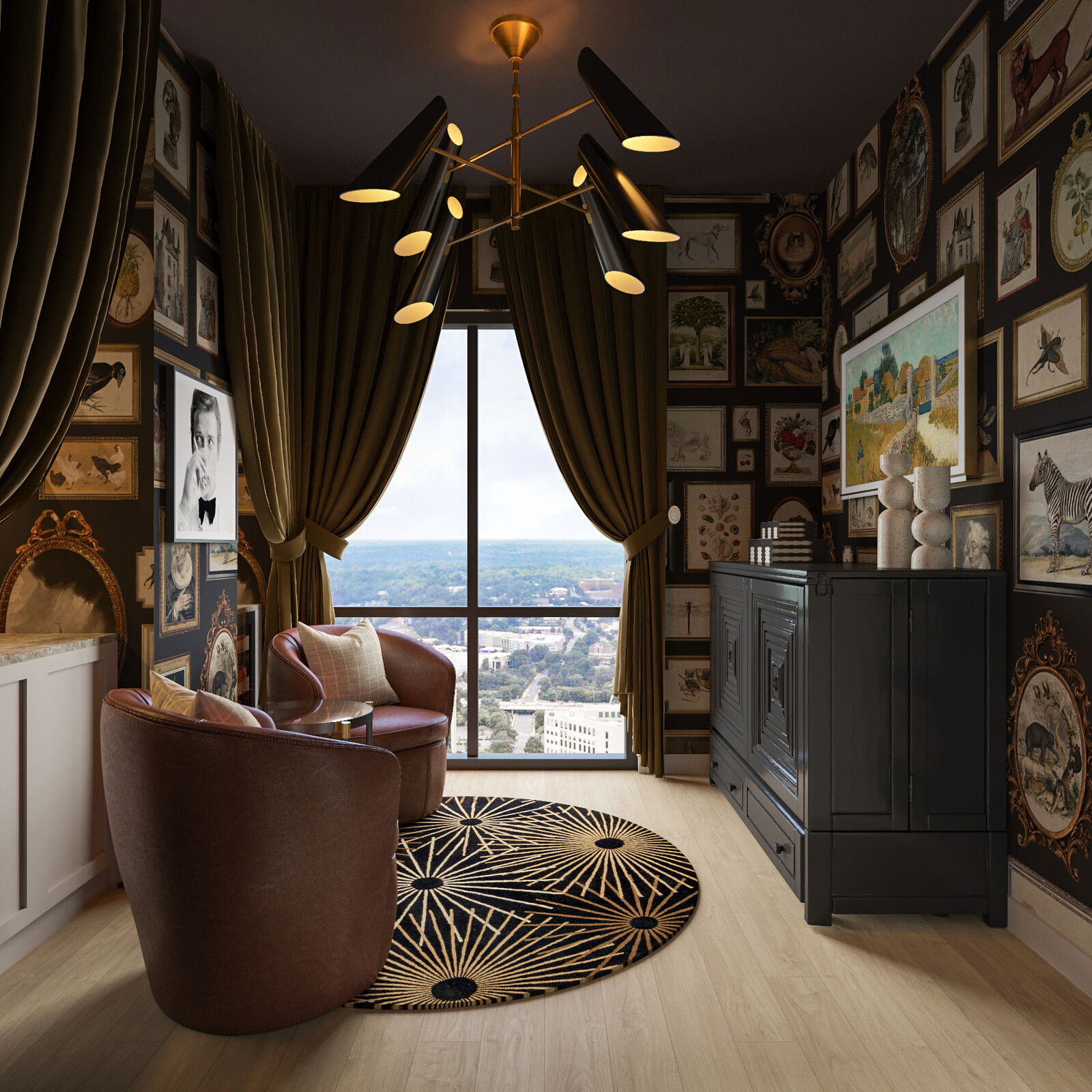 Online Designer Living Room 3D Model thumbnail2