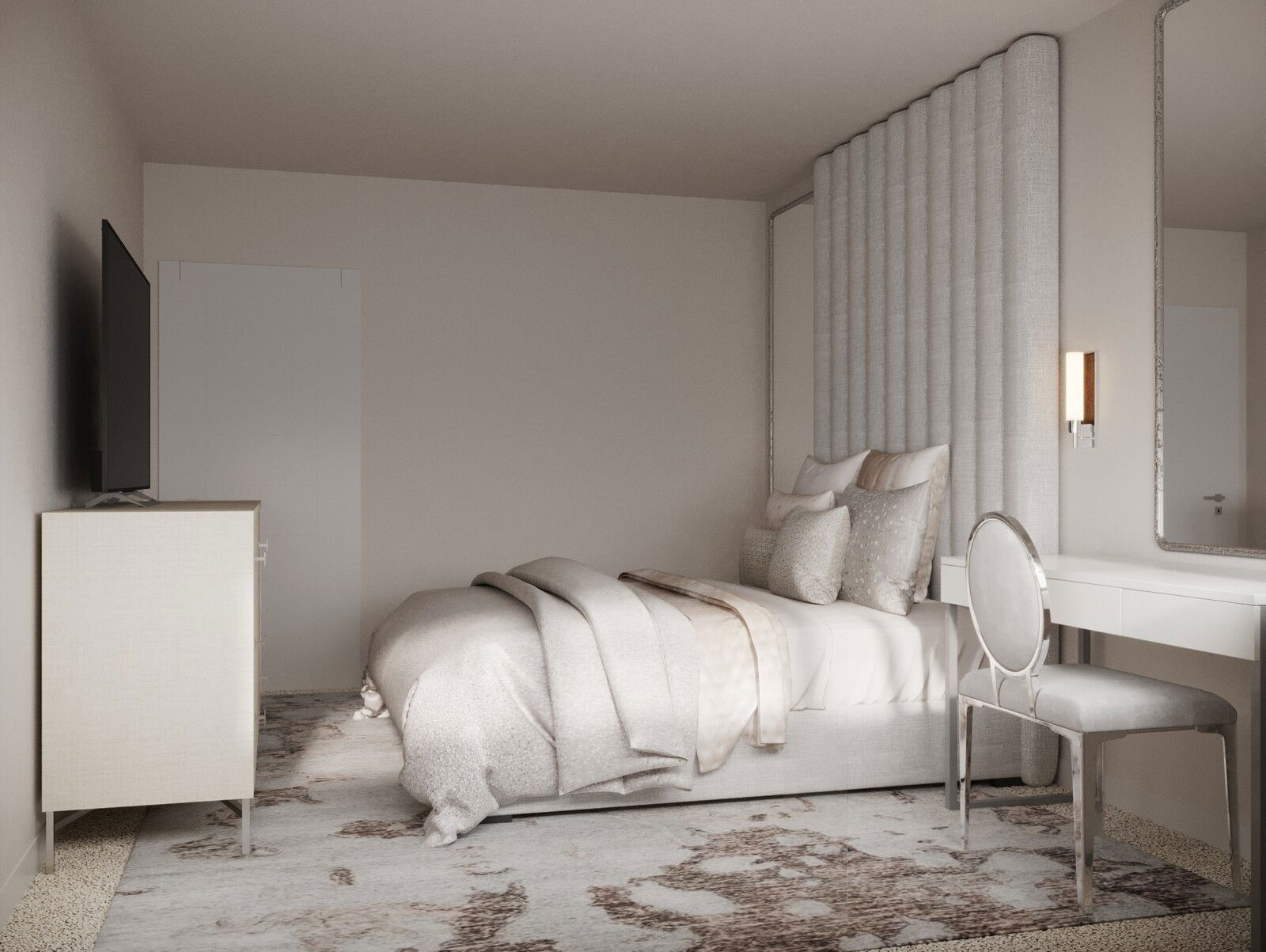 Online Designer Bedroom 3D Model 3