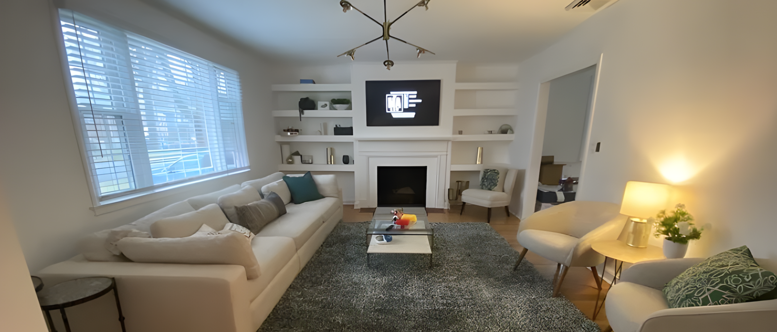 Fresh & Comfortable Family Room Design | Decorilla