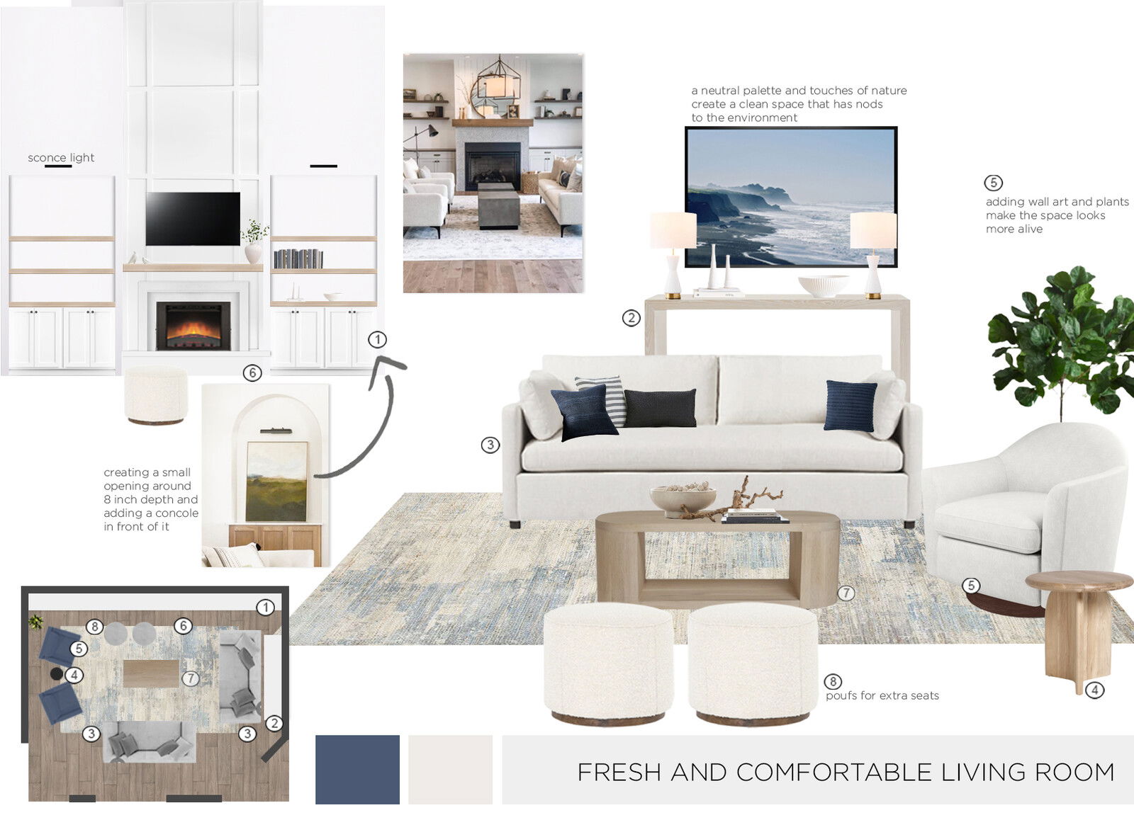 Ideas De Diseño Interior De Sala De Estar De Diseñador En Línea