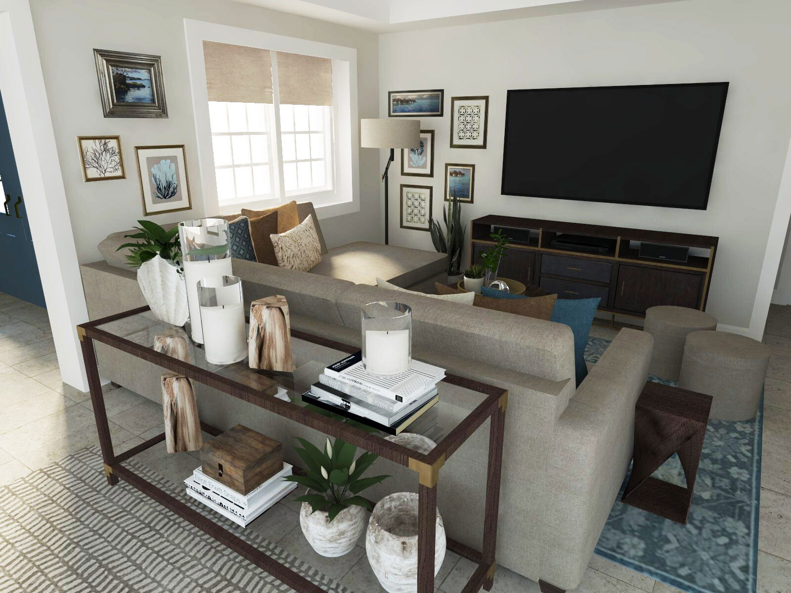 Online Designer Living Room 3D Model 2