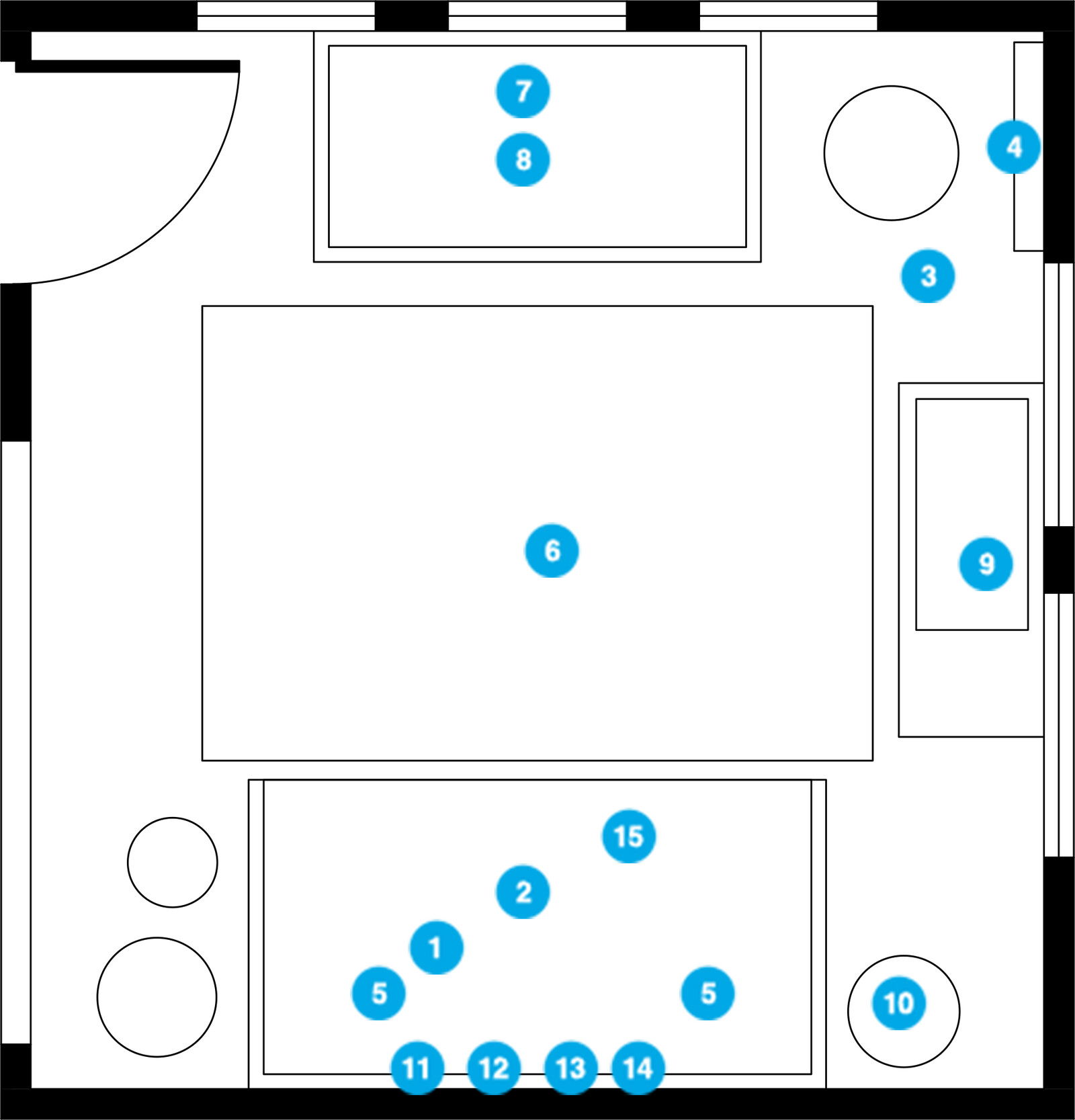 Online Designer Living Room Floorplan