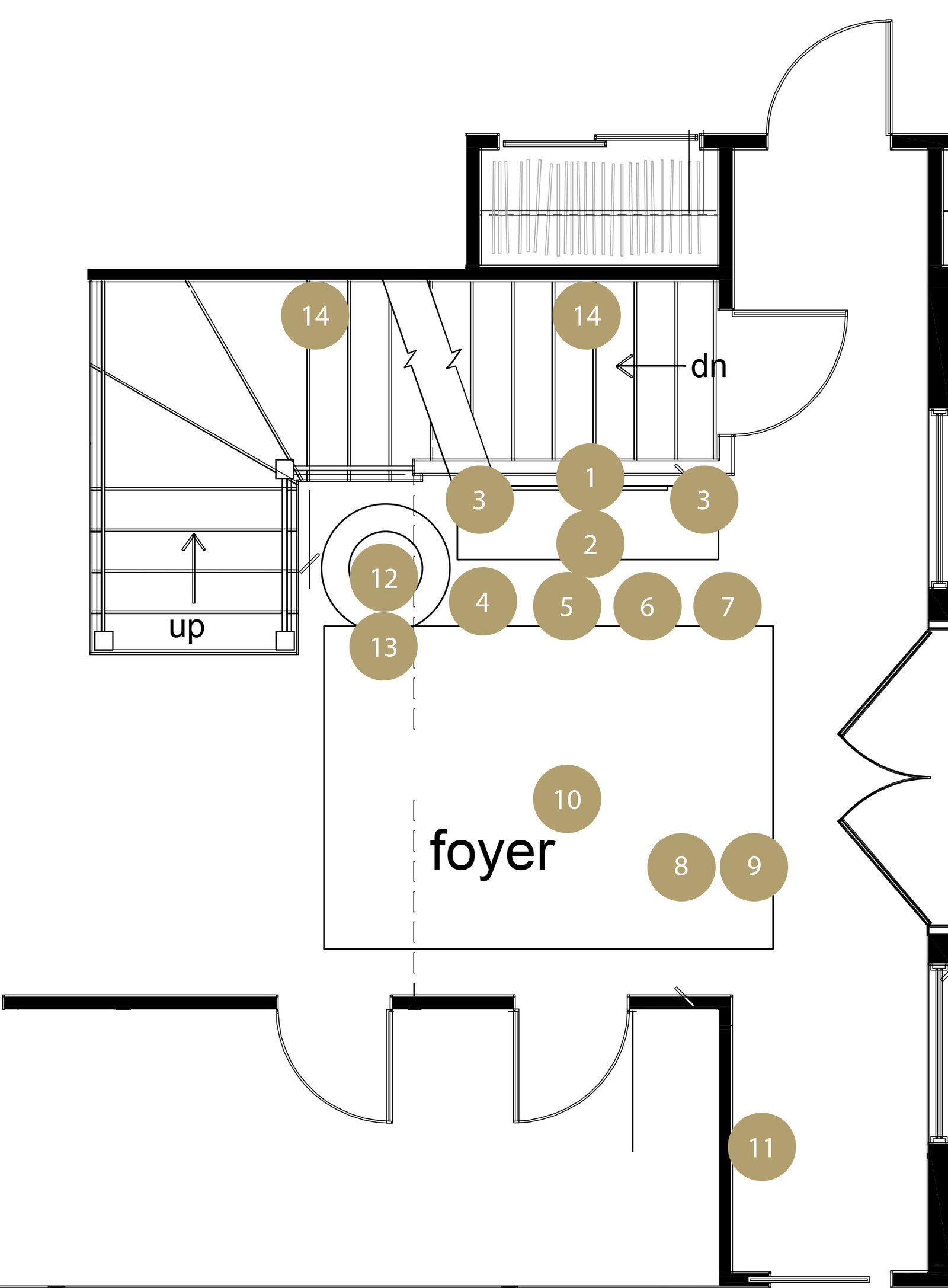 Online Designer Hallway/Entry Floorplan