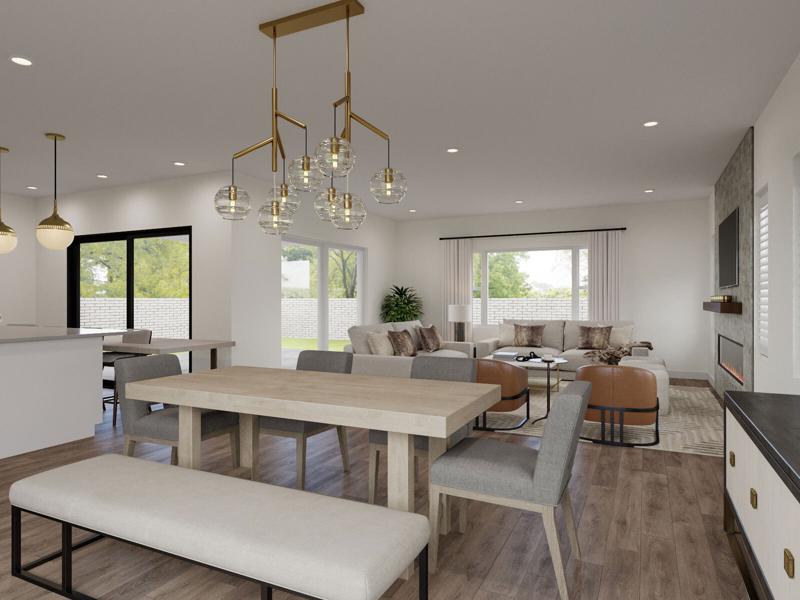 Online Designer Combined Living/Dining 3D Model 3