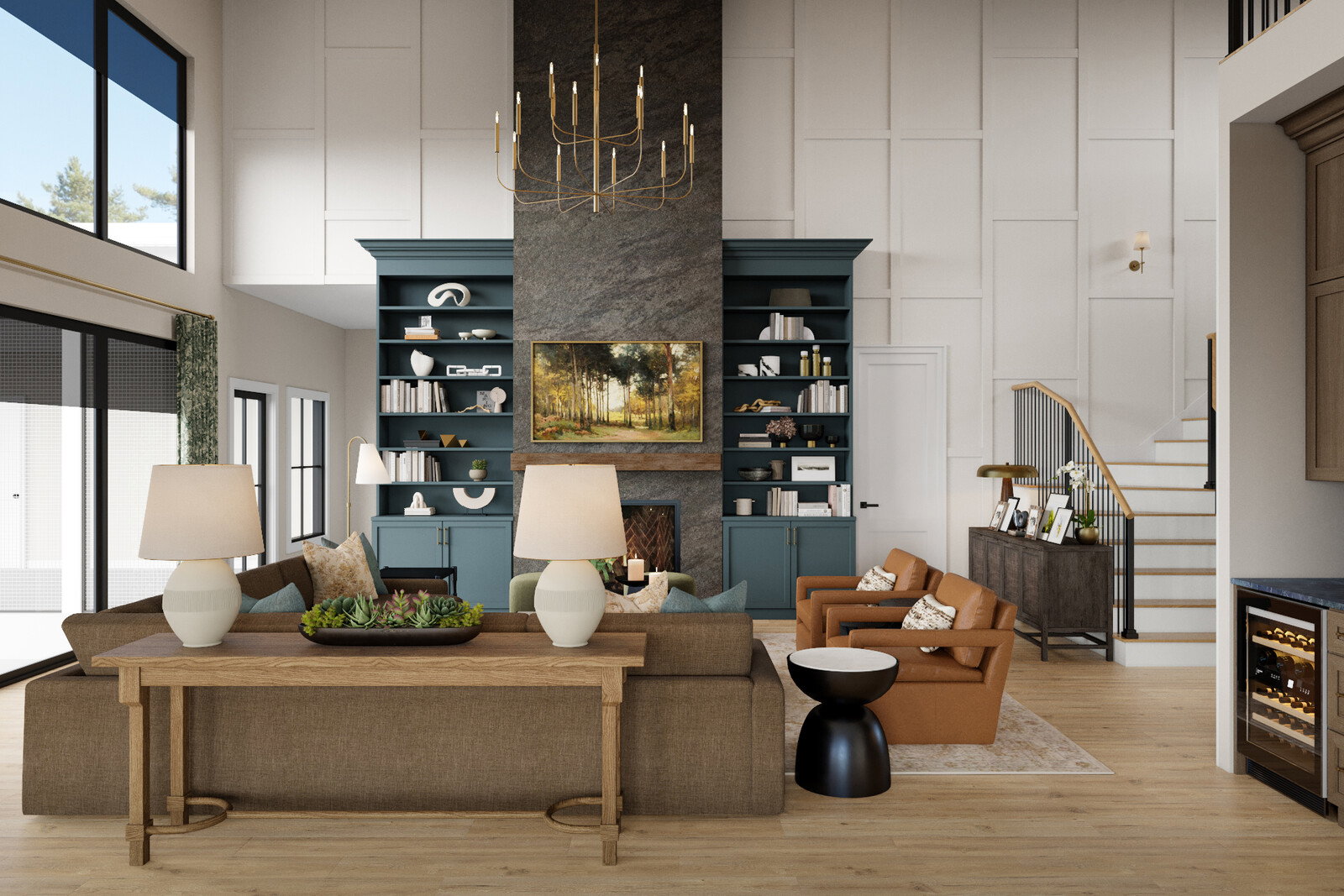 Online Designer Living Room 3D Model 2