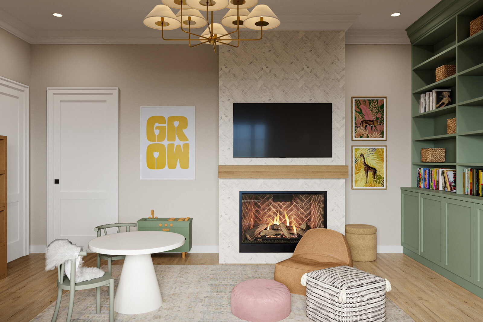 Online Designer Living Room 3D Model 3