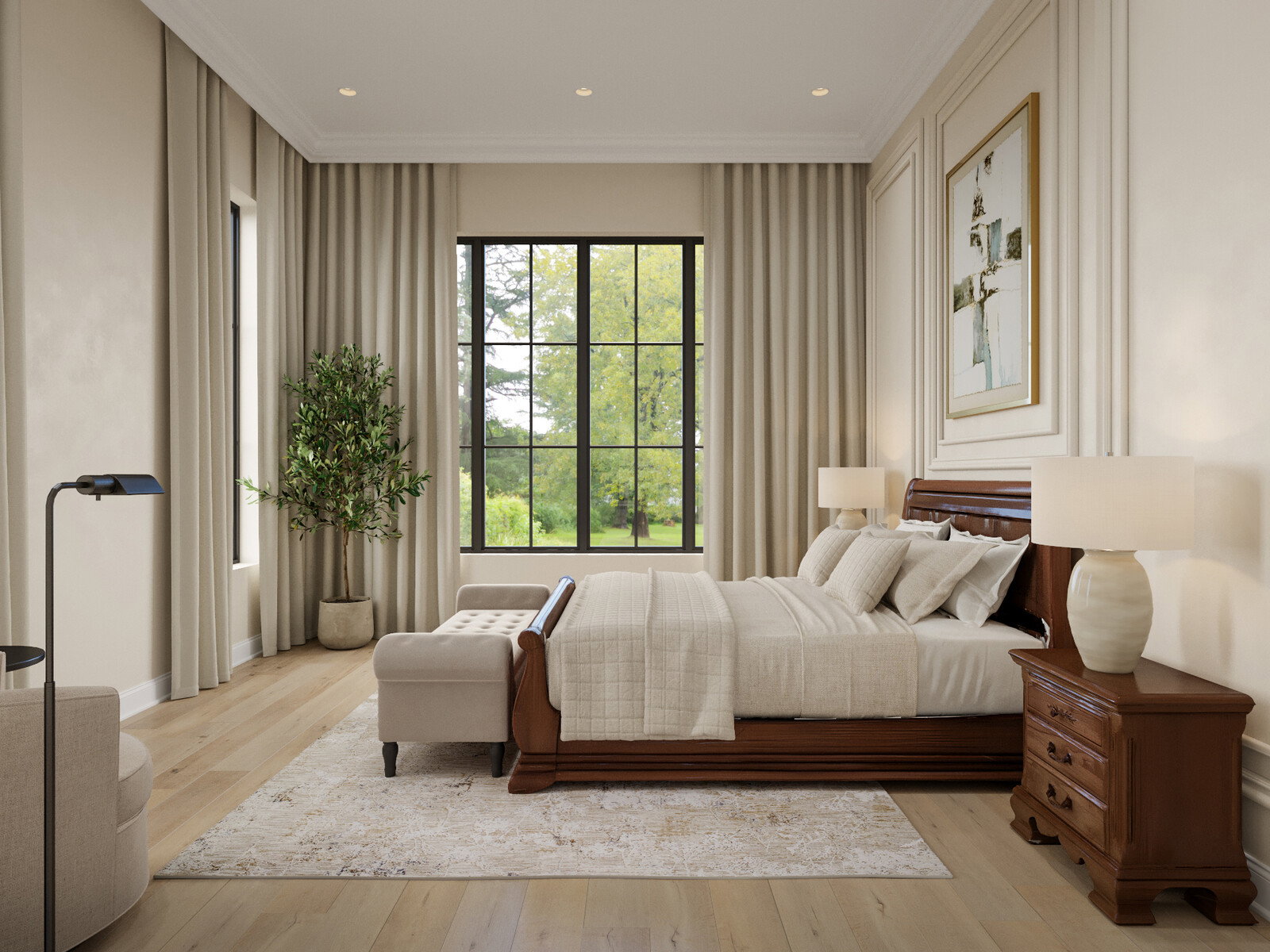 Online Designer Bedroom 3D Model 4