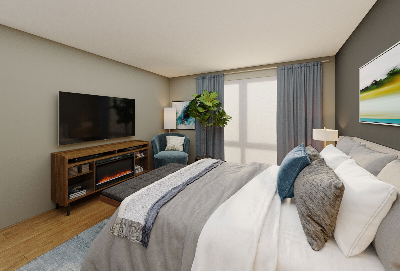 Modelo 3D de Dormitorio del Diseñador en Línea 2