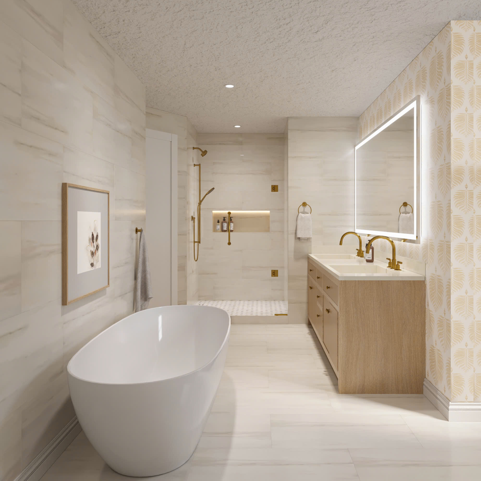 Online Designer Bathroom 3D Model 3