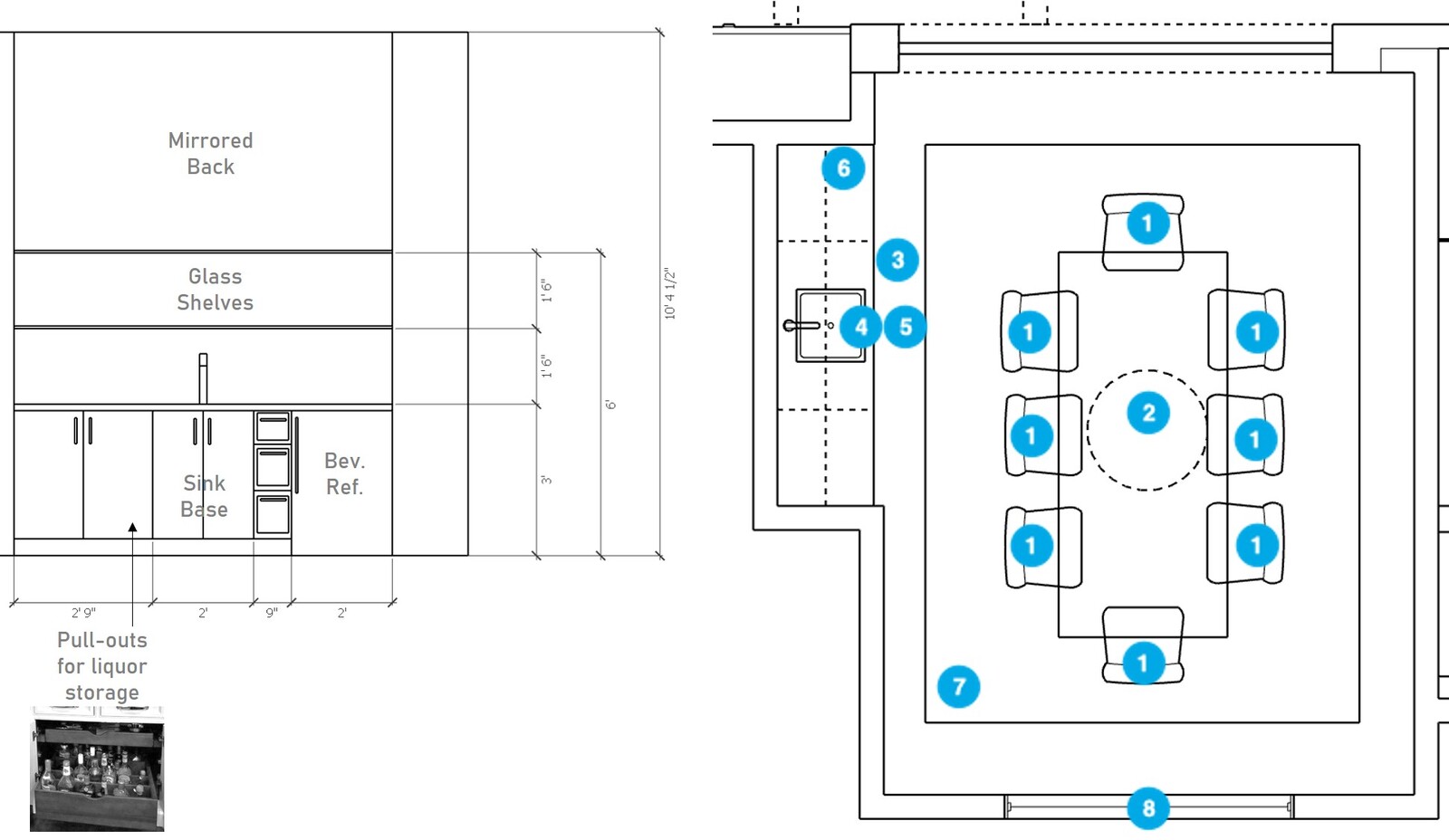 Online Designer Dining Room Floorplan