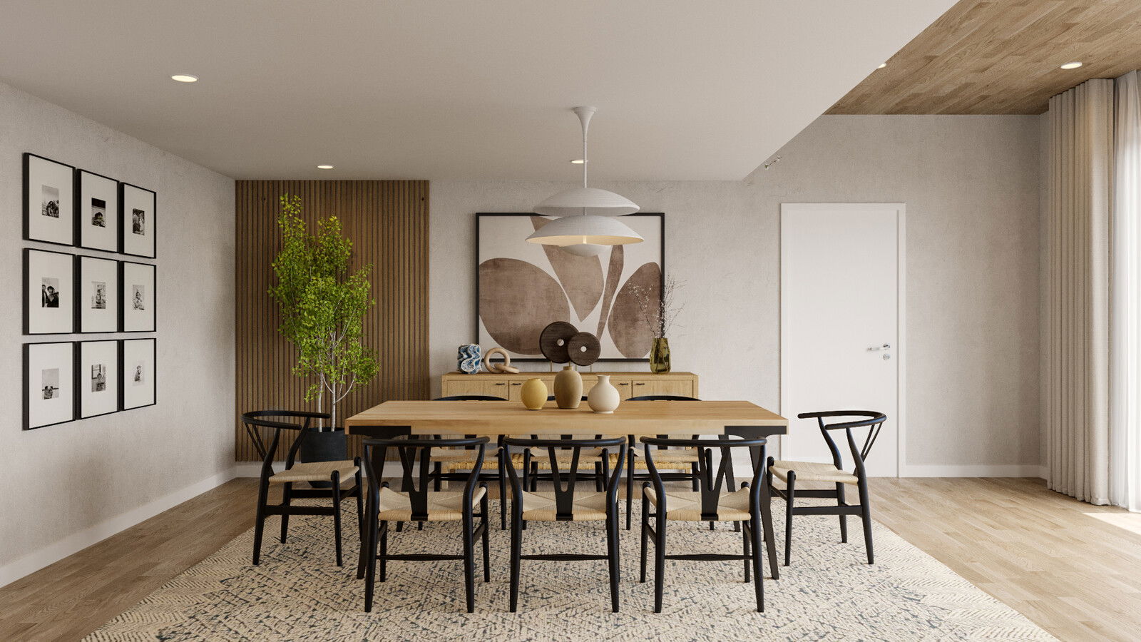 Online Designer Combined Living/Dining 3D Model 1