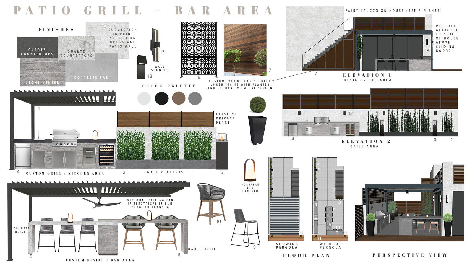 Ideas de Diseño Interior de Patio de Diseñador Online