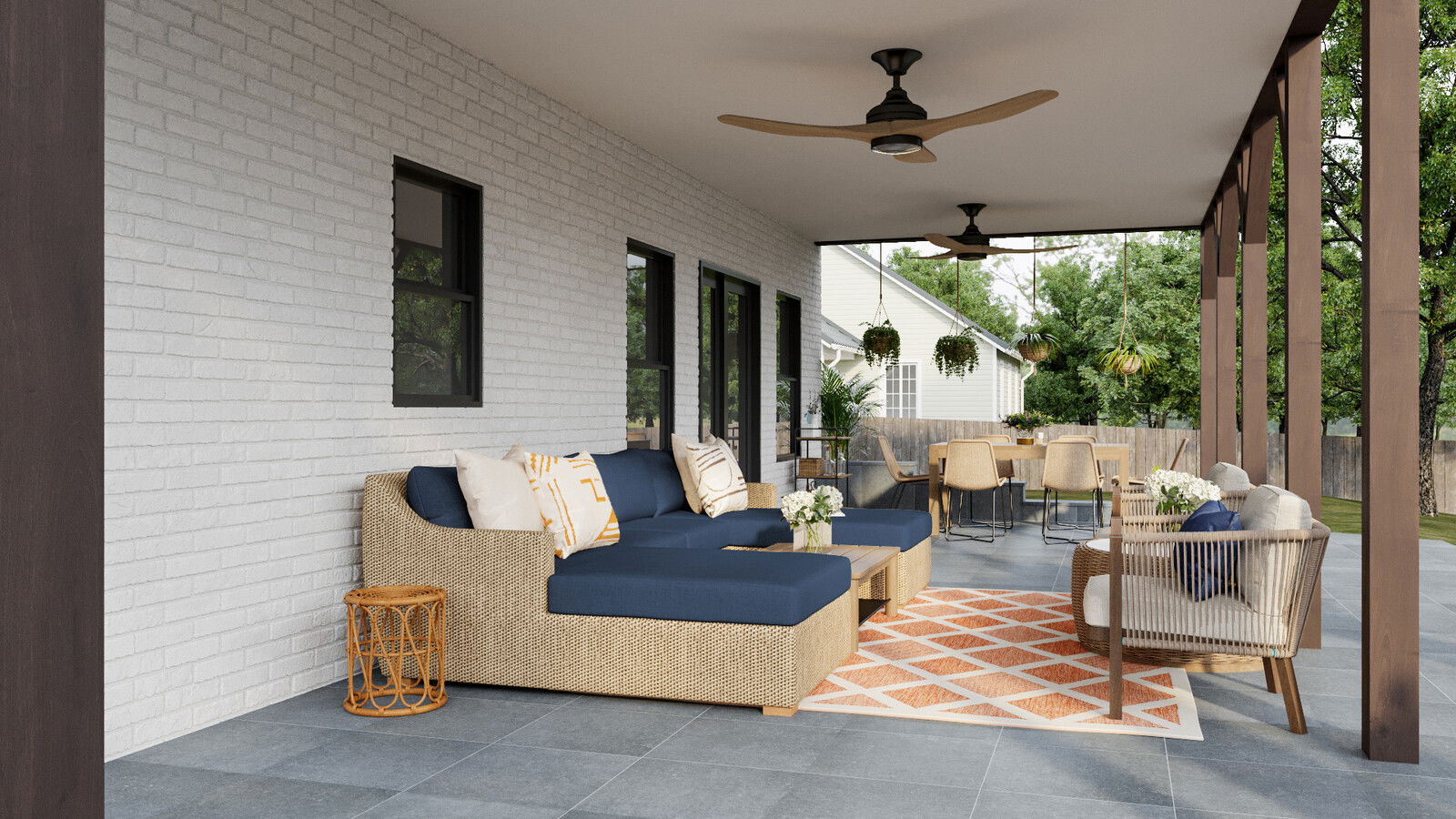 Modelo 3D de Patio de Diseñador Online 2