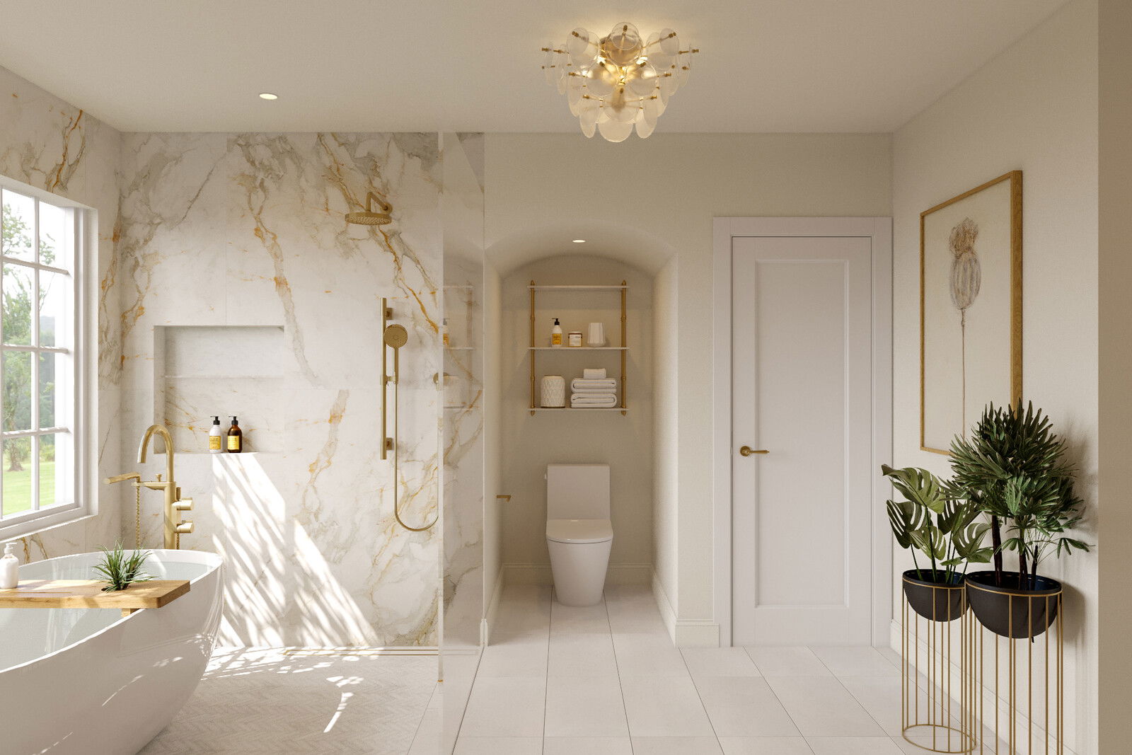 Online Designer Bathroom 3D Model thumbnail1