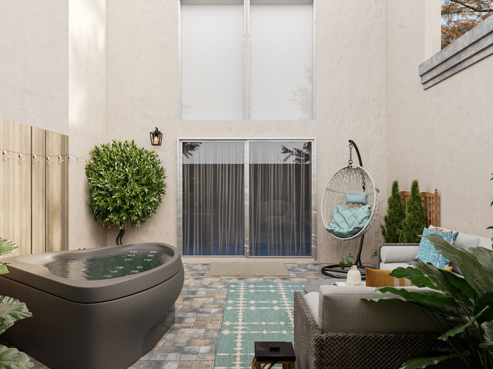 Modelo 3D de Patio de Diseñador Online 2