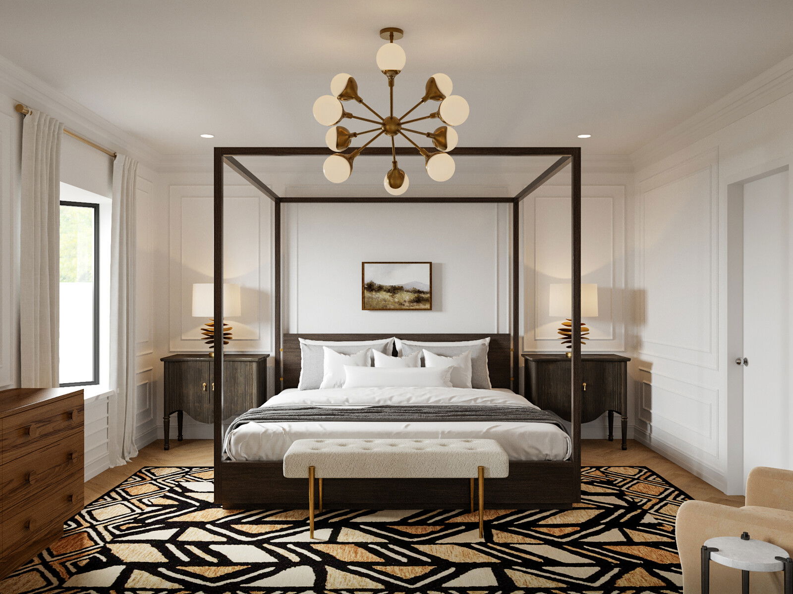 Online Designer Bedroom 3D Model 5