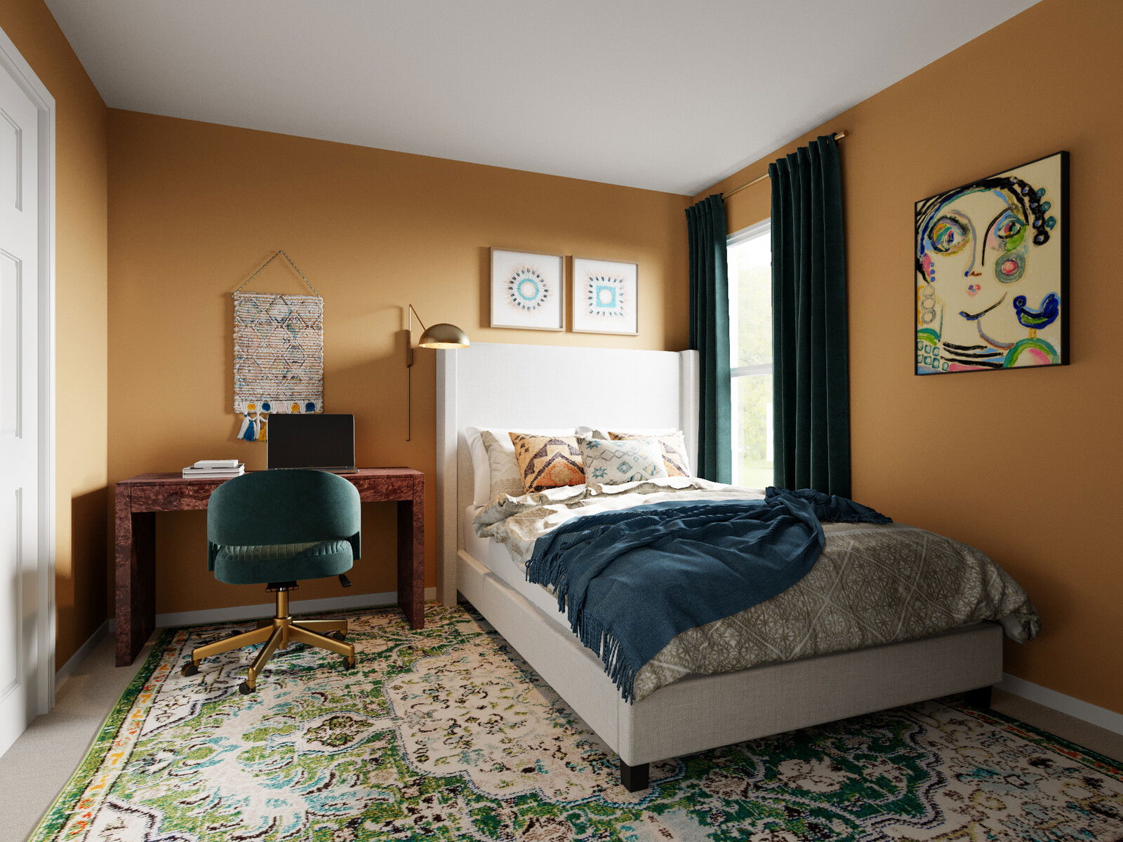 Online Designer Bedroom 3D Model 2