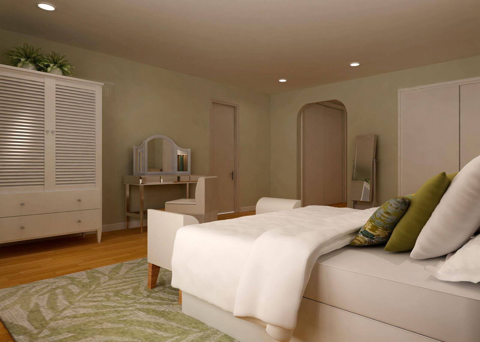 Online Designer Bedroom 3D Model 3