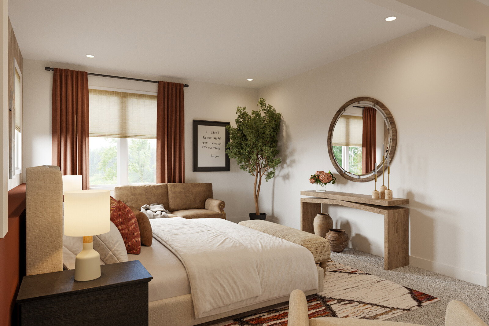 Online Designer Bedroom 3D Model 3