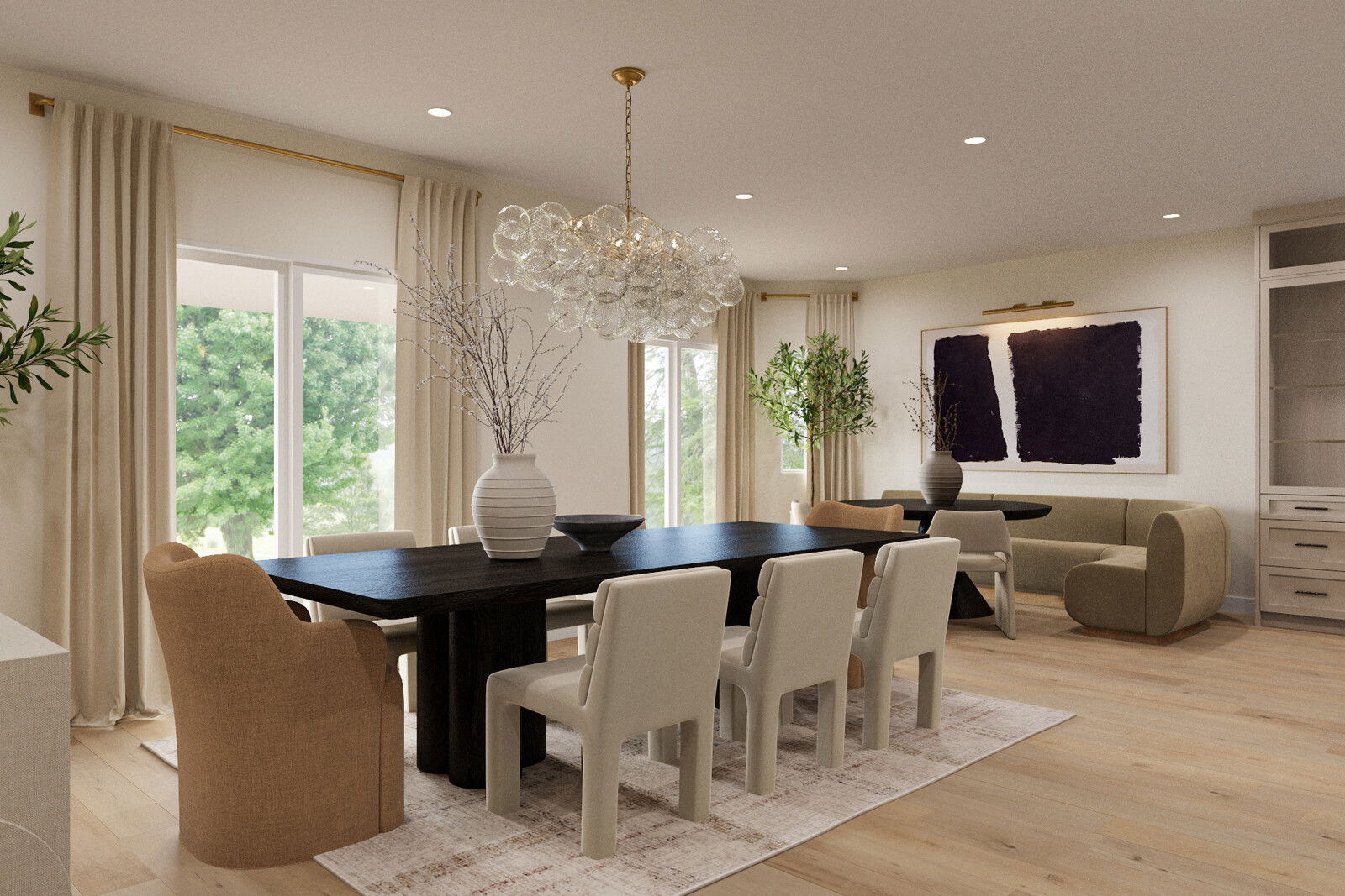 Online Designer Dining Room 3D Model 3