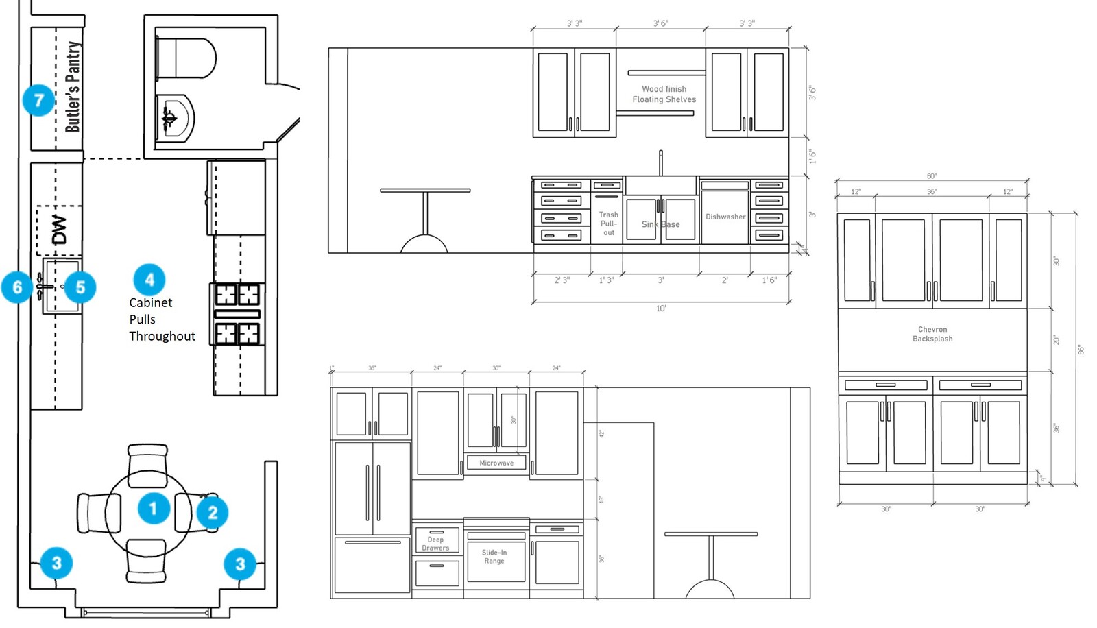 Online Designer Kitchen Floorplan