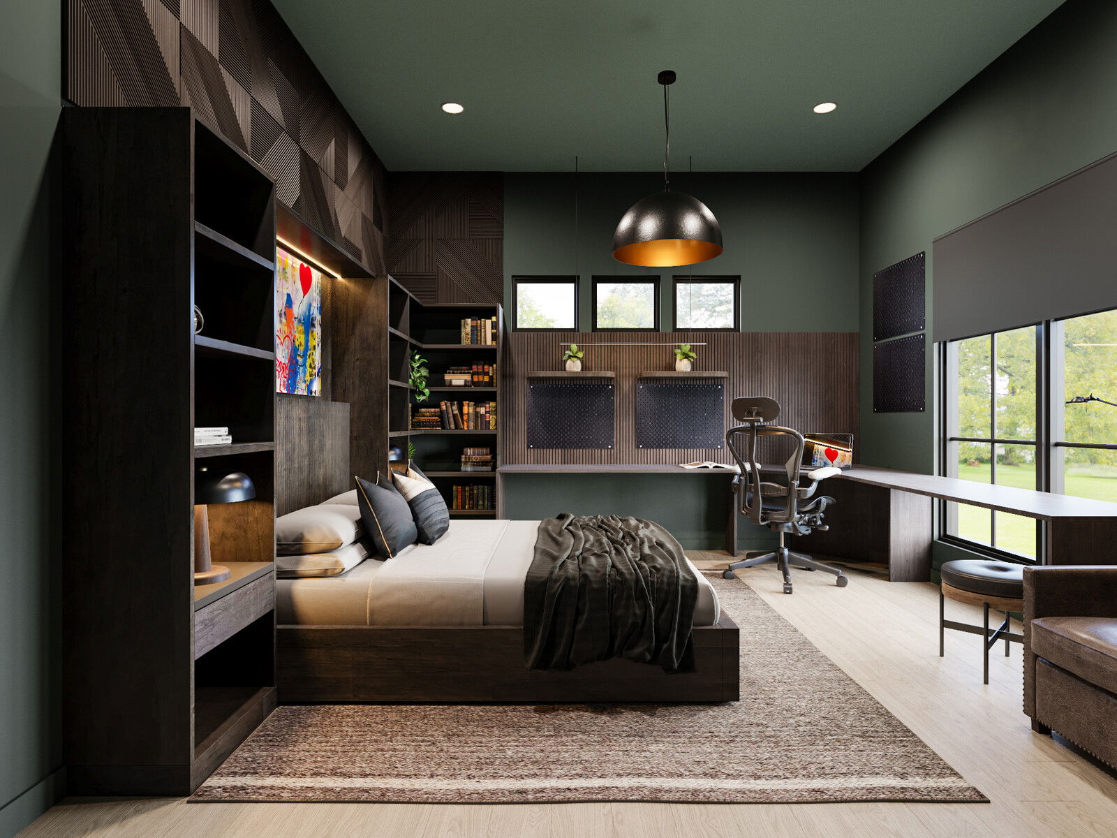 Online Designer Bedroom 3D Model 1