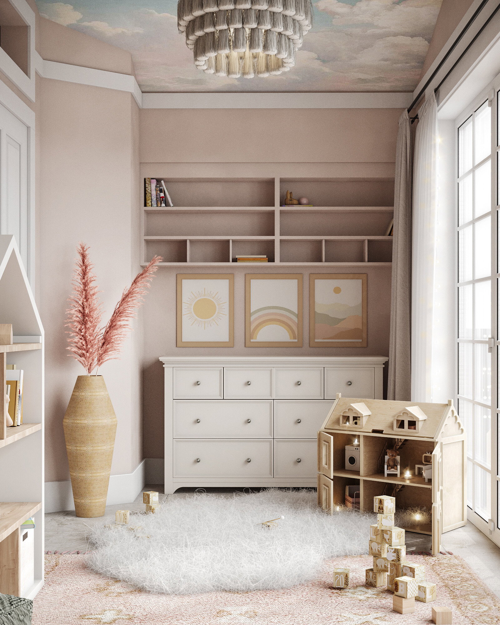 Dreamy Pink Nursery Design