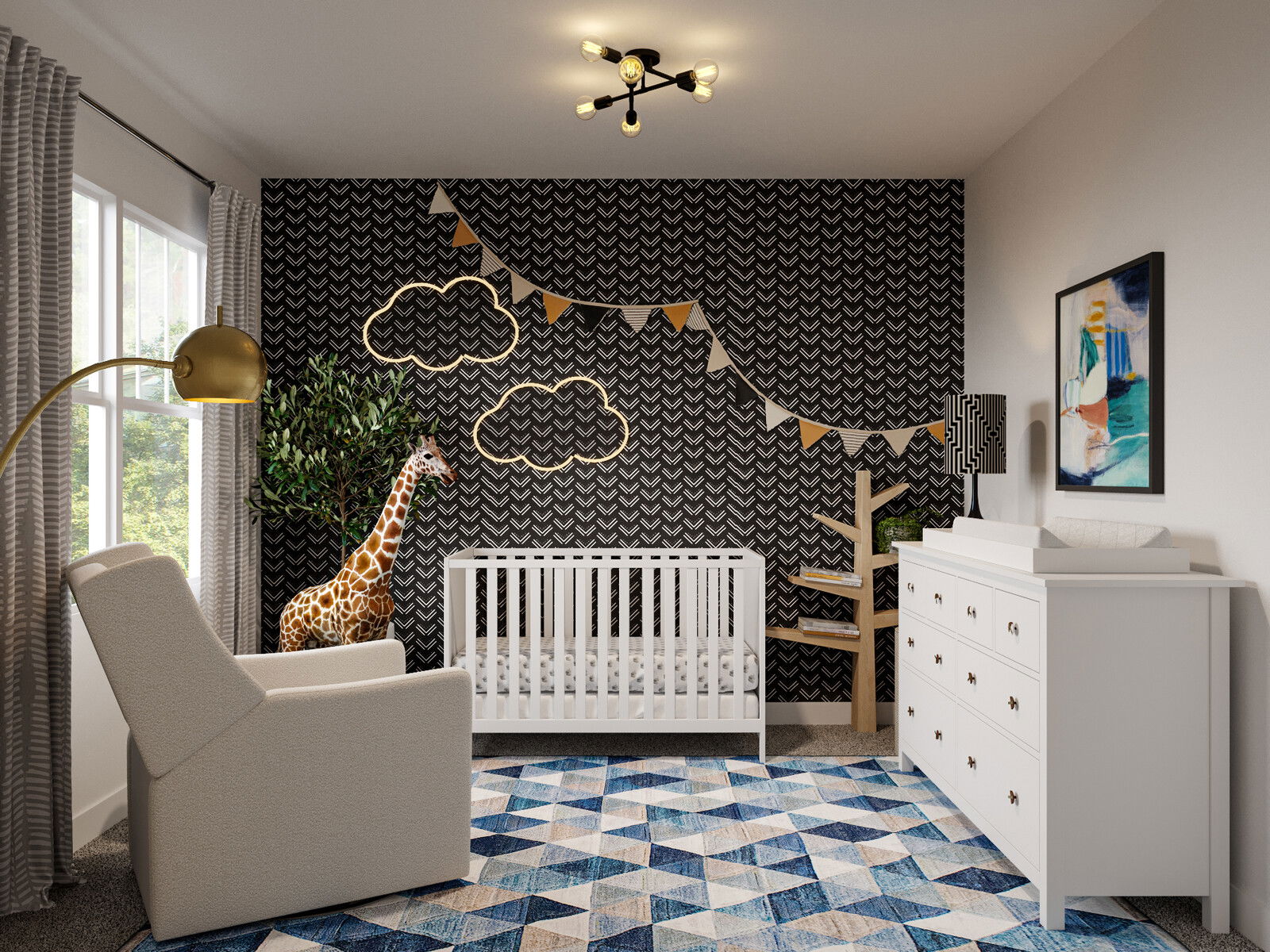 Fresh Eclectic  Nursery Design