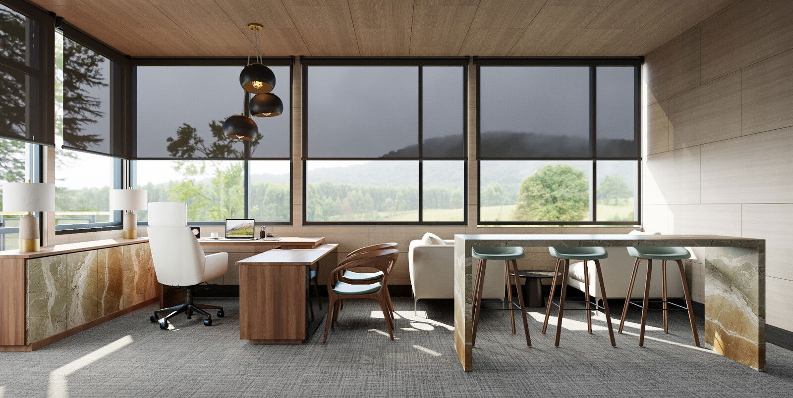 Contemporary Office Interior Design Contemporary Conference Room, Office & Call Center