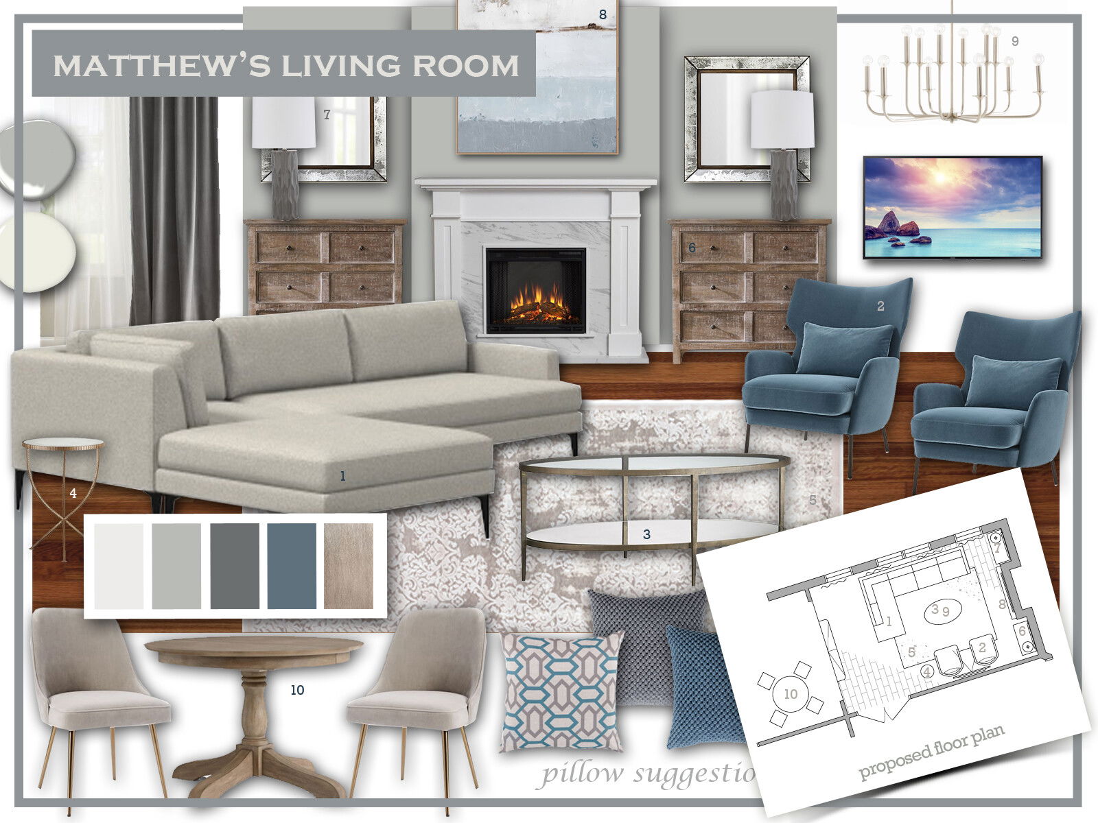 Online Designer Living Room Interior Design Ideas