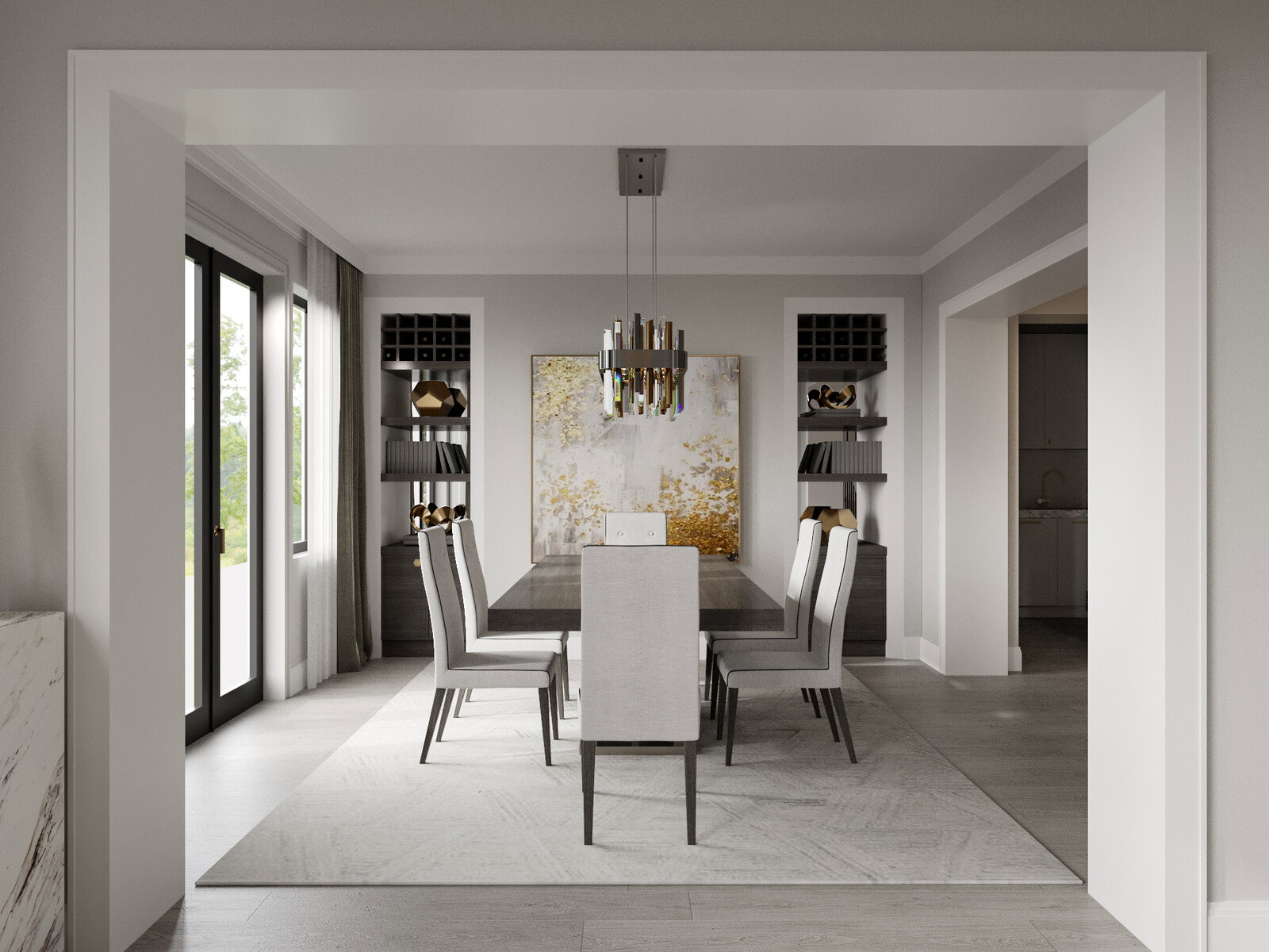 Modelo 3D Sala-Comedor del Diseñador en Línea 4