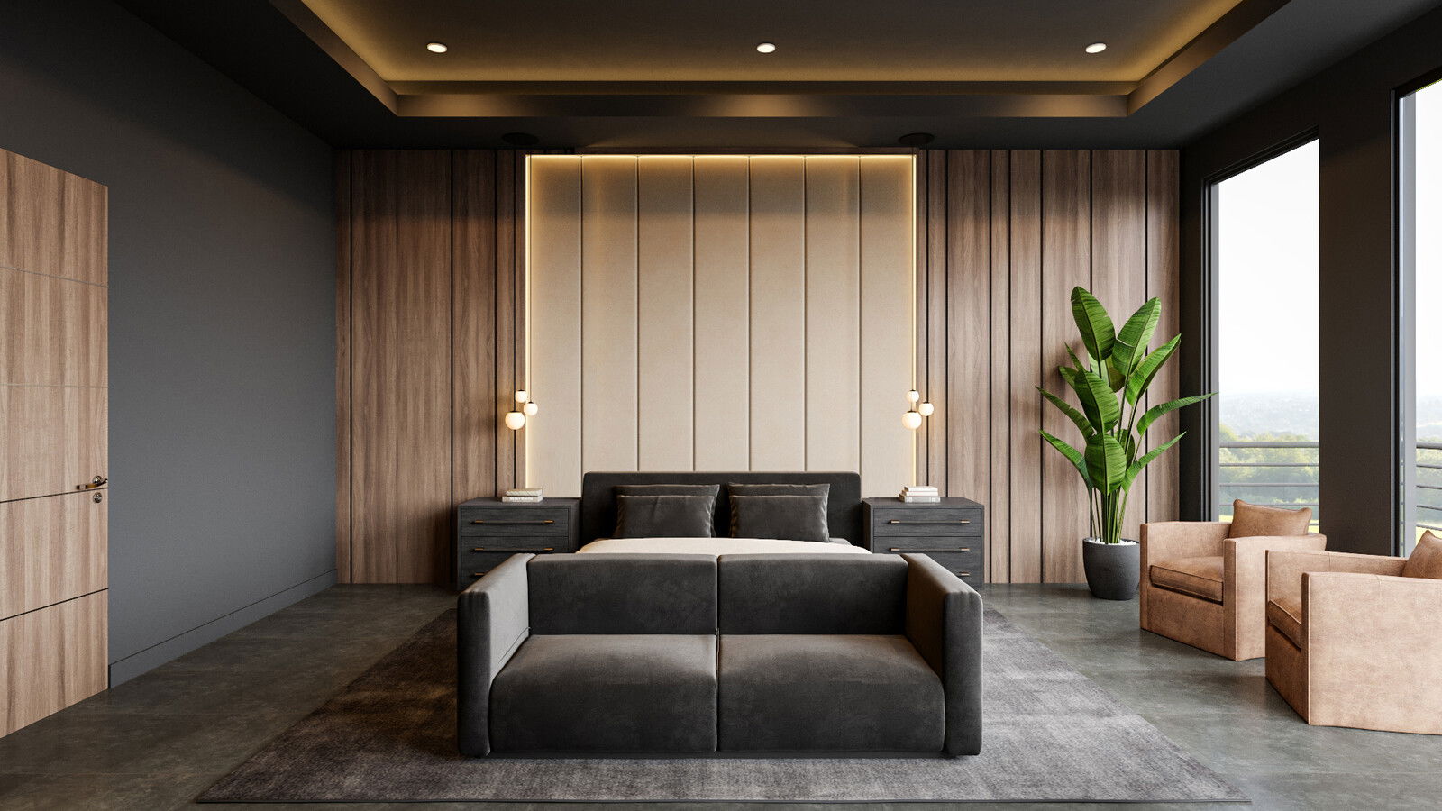 Online Designer Bedroom 3D Model 2