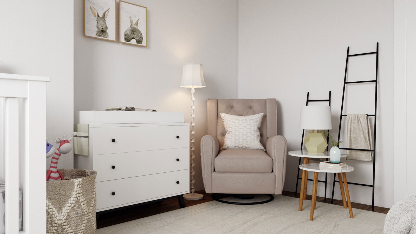 Soft- Themed Nursery with Neutral Tones