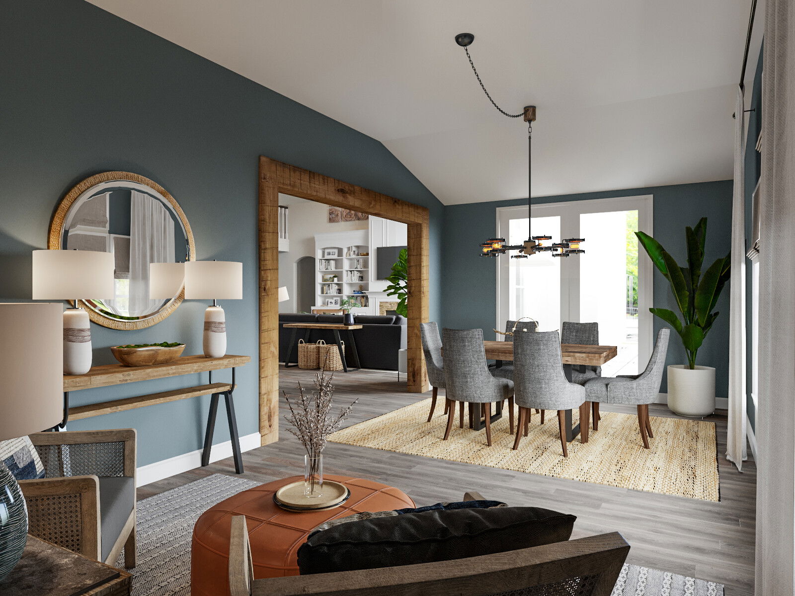 Online Designer Combined Living/Dining 3D Model 3