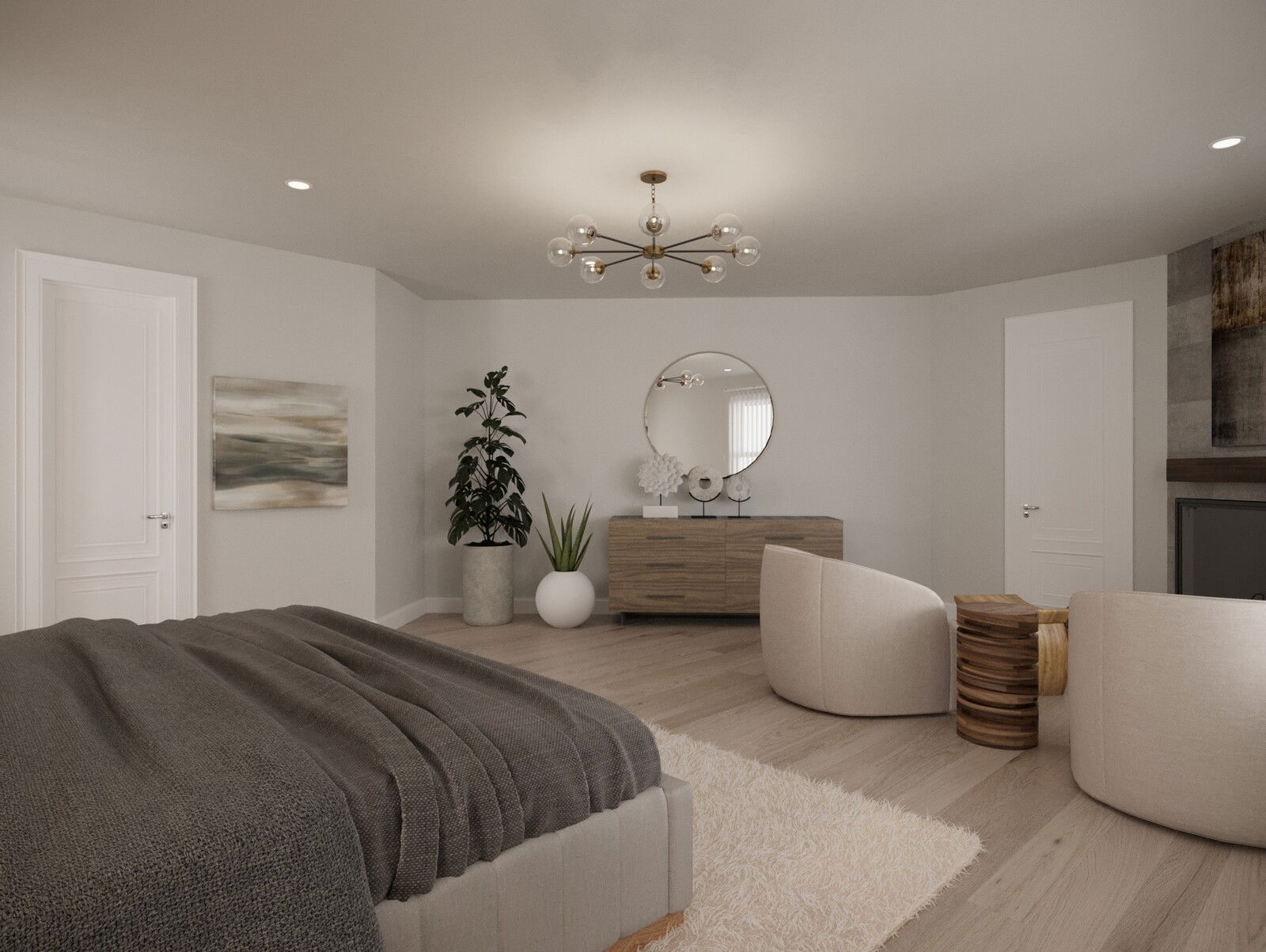 Online Designer Bedroom 3D Model 2