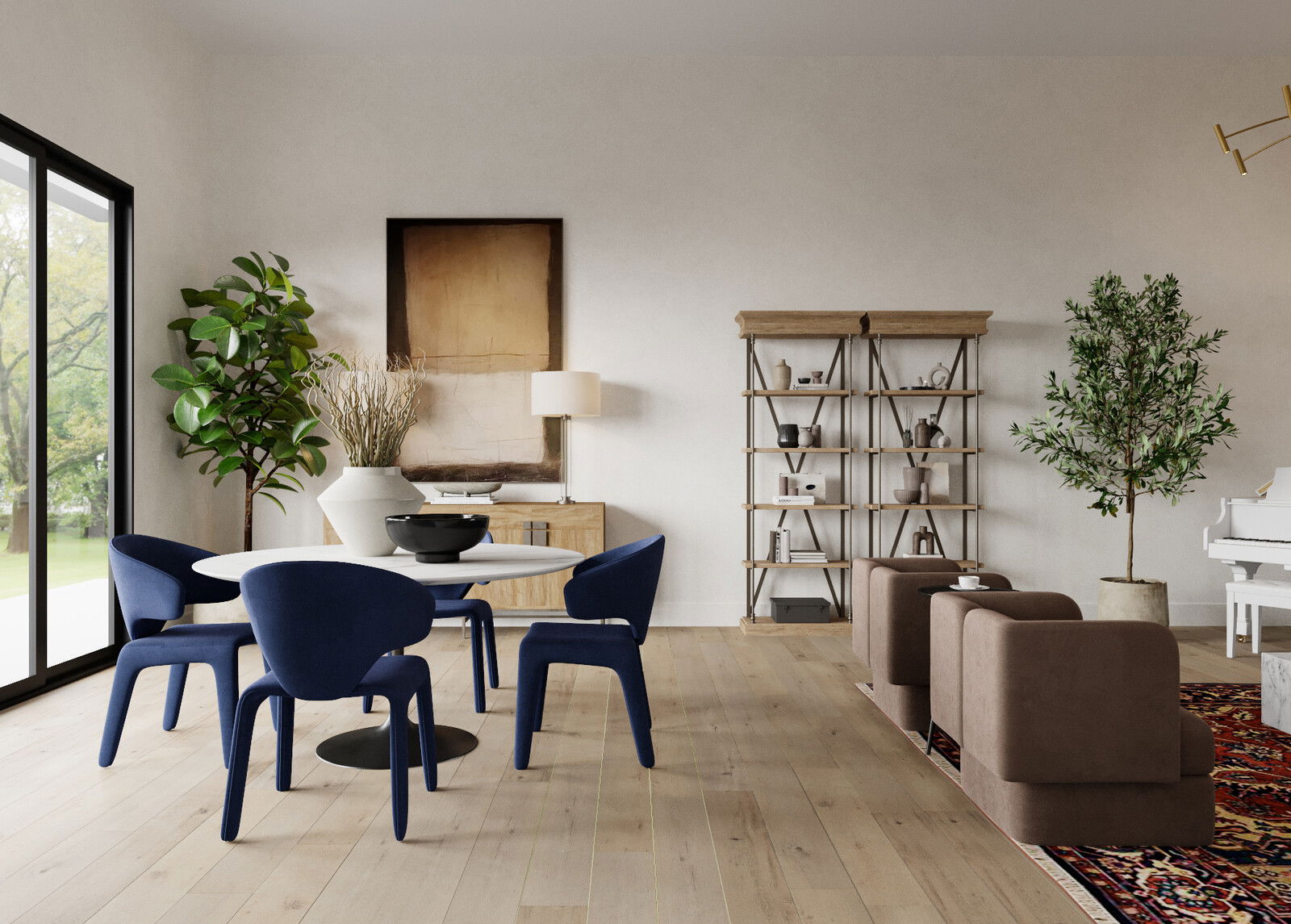 Online Designer Combined Living/Dining 3D Model 3