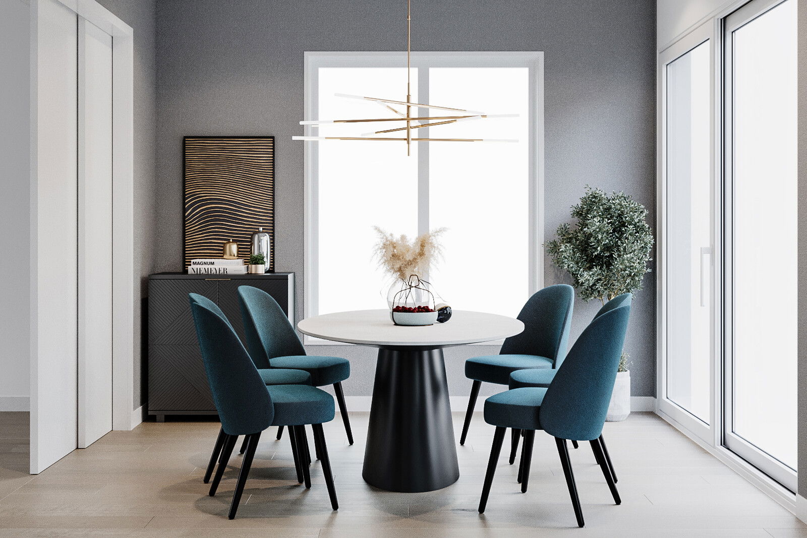 Modern Luxury Interior Dining Room Design Transformation