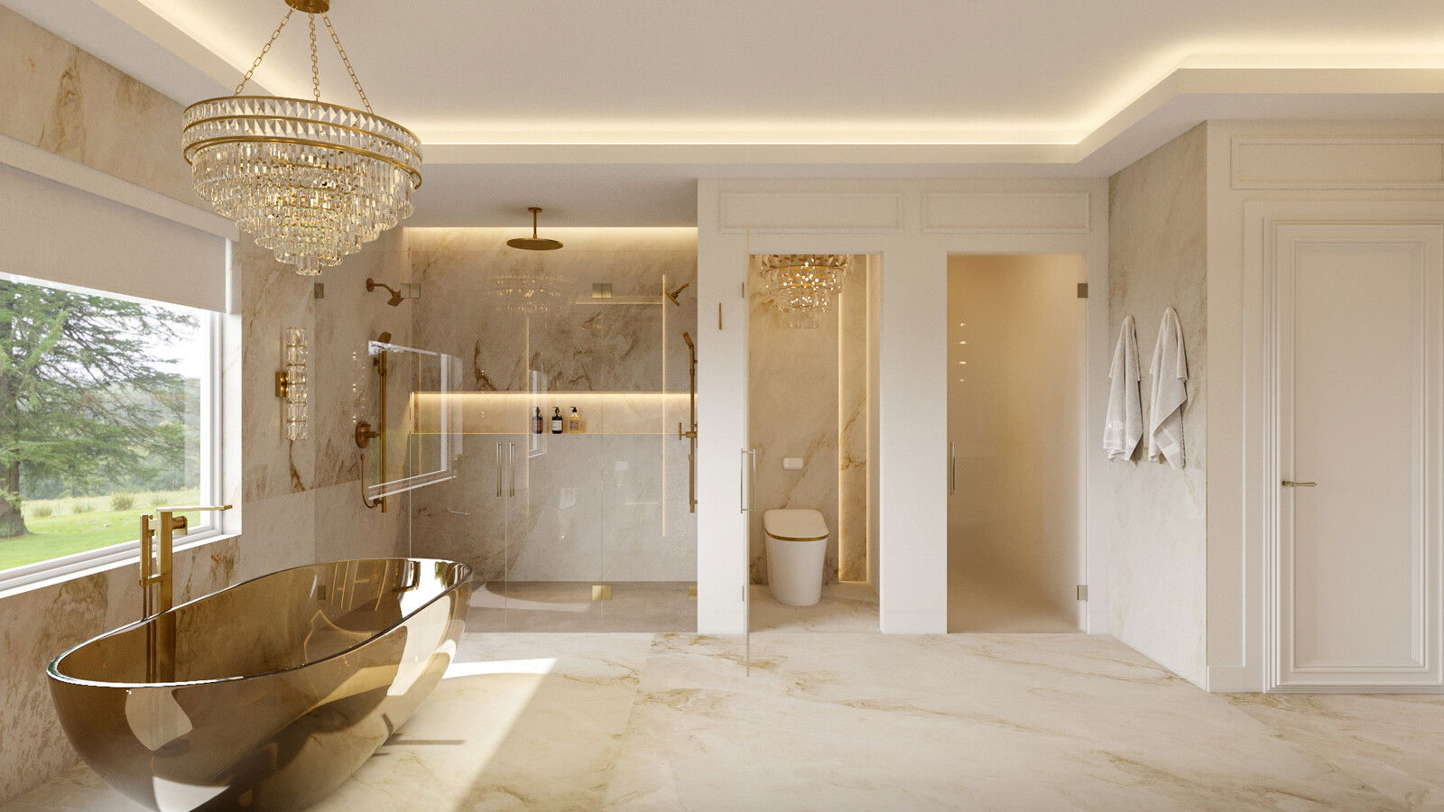 Online Designer Bathroom 3D Model 3