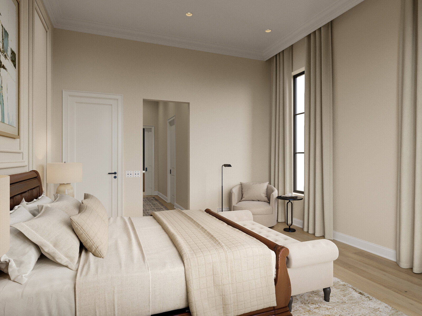 Online Designer Bedroom 3D Model 6