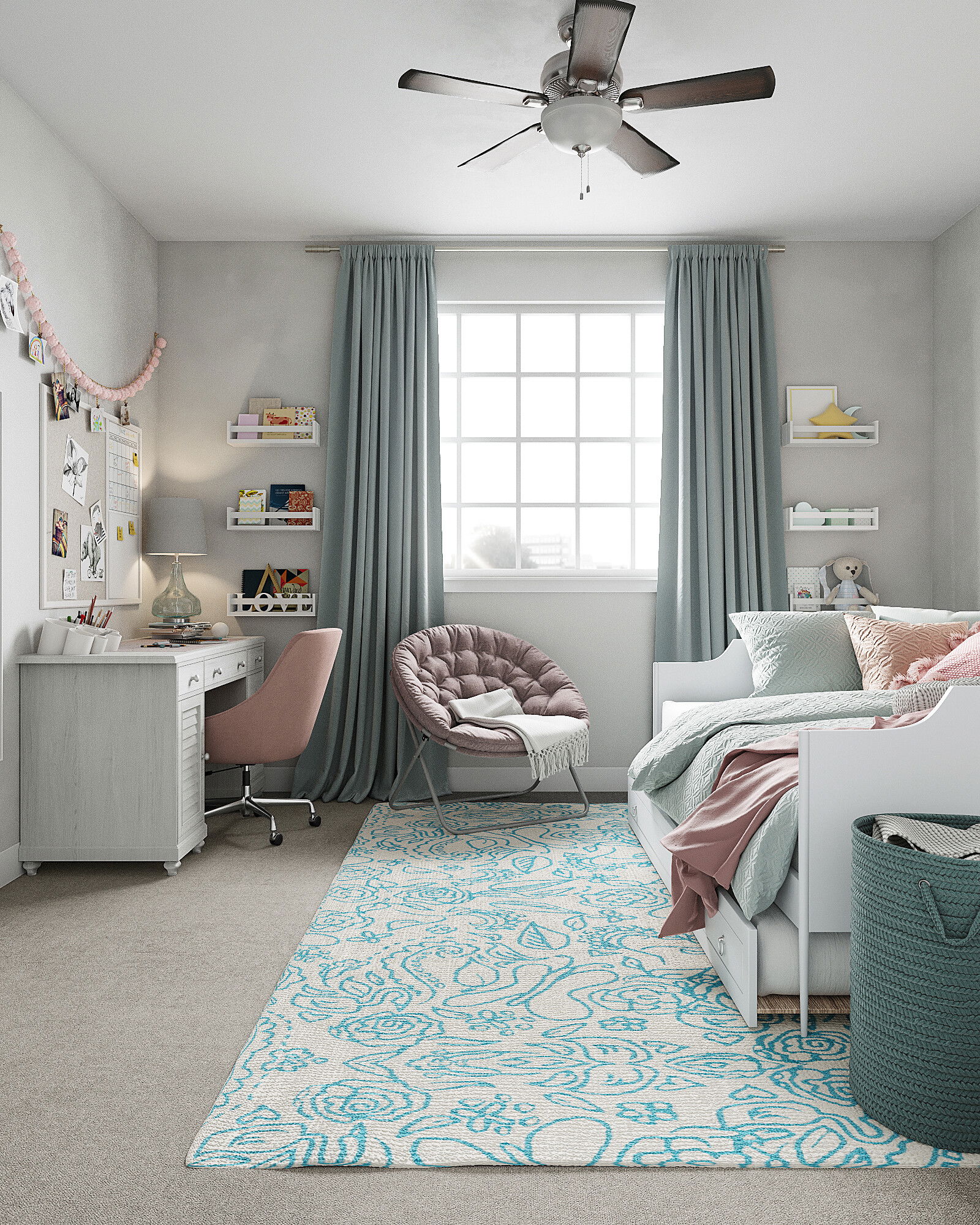 Online Designer Bedroom 3D Model 2